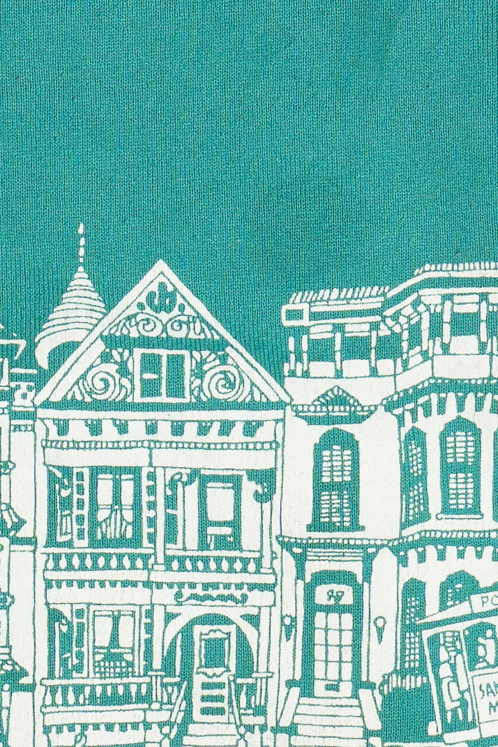 Vintage San Francisco Street View Wraparound Print Sweatshirt (1990s) 11371