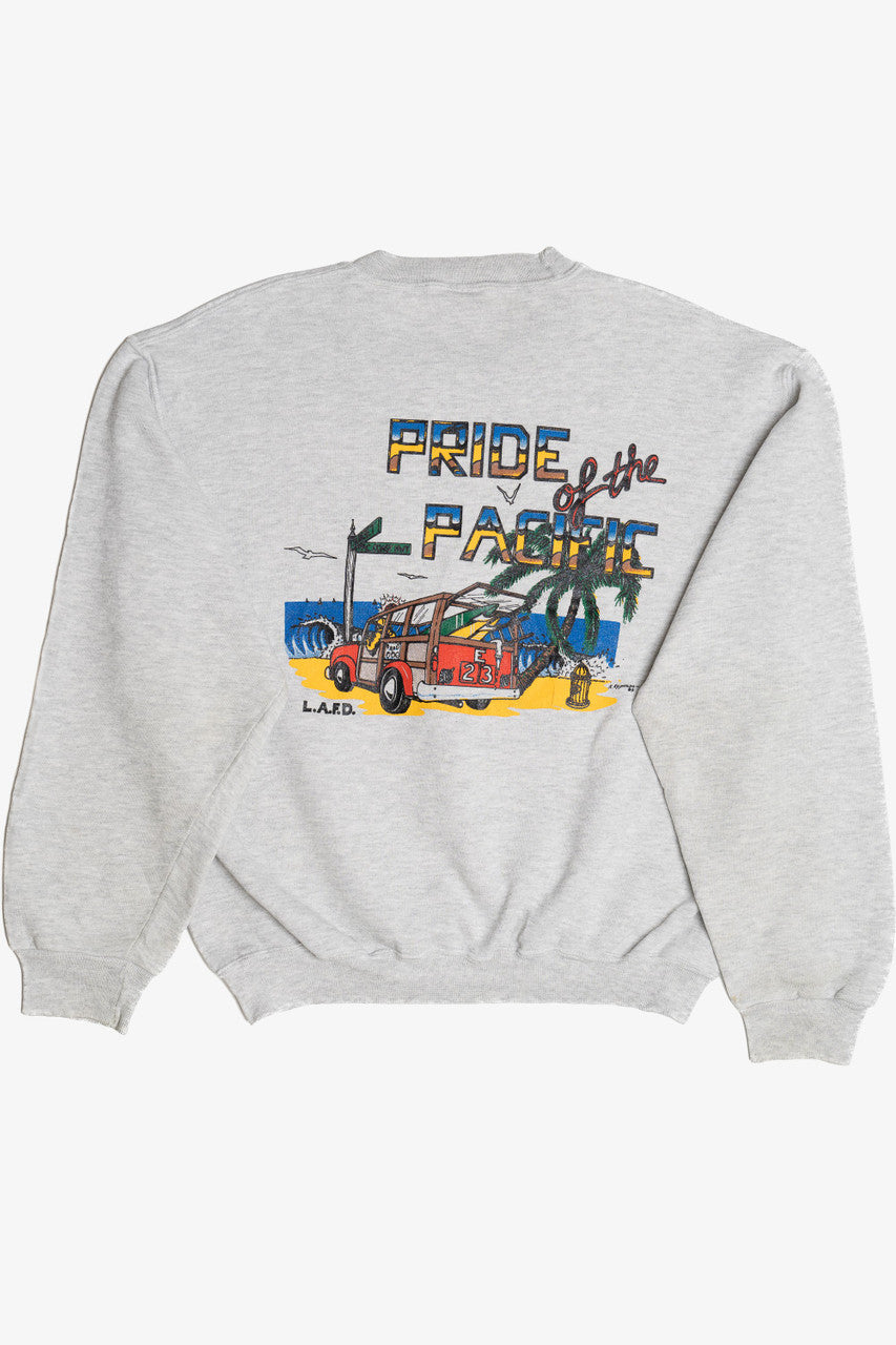 Vintage LA City Fire Department "Pride Of The Pacific" Sweatshirt (1990s)