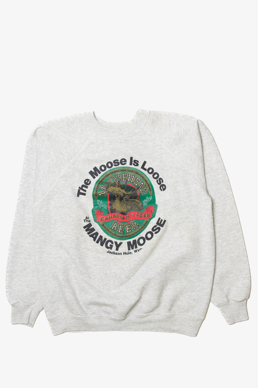 Vintage Hanes "The Moose Is Loose At The Mangy Moose" Sweatshirt (1990s)