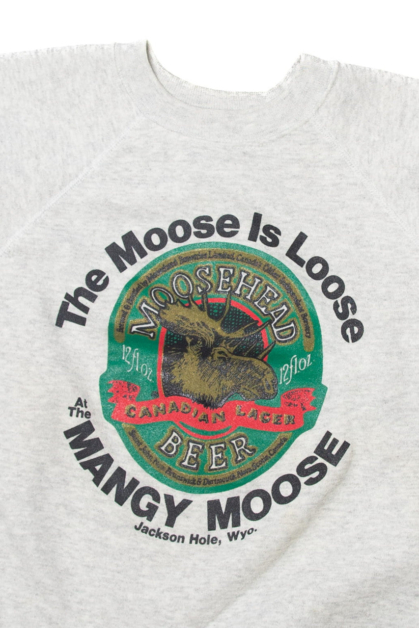 Vintage Hanes "The Moose Is Loose At The Mangy Moose" Sweatshirt (1990s)