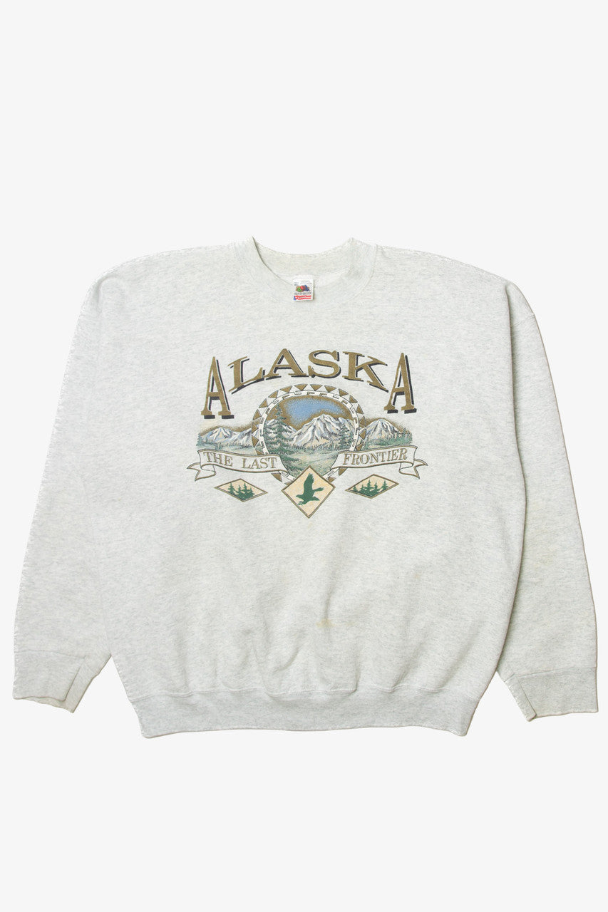 Vintage Fruit of the Loom "Alaska The Last Frontier" Sweatshirt (1990s)