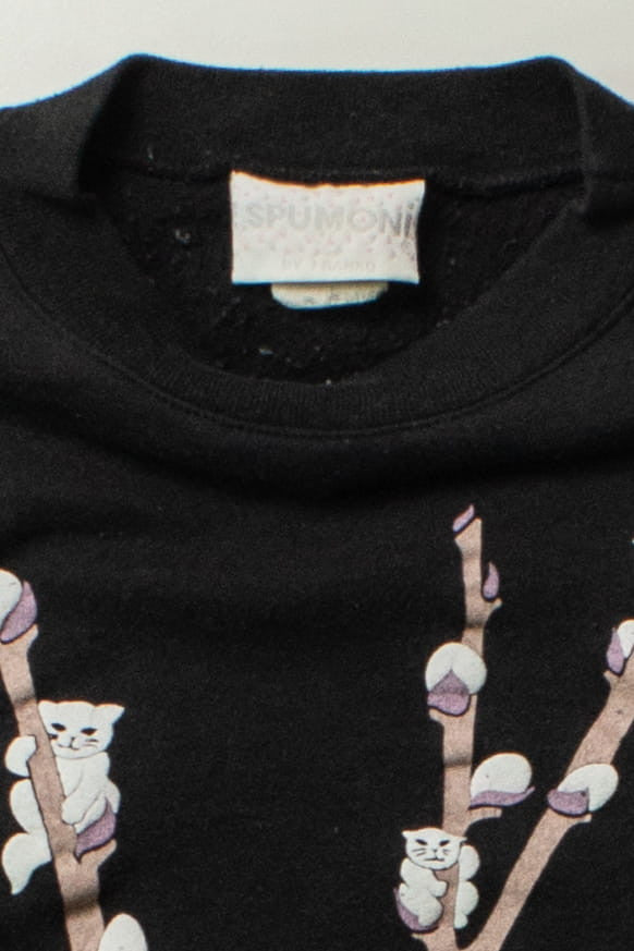 Vintage Cat Branches Sweatshirt (1990s)