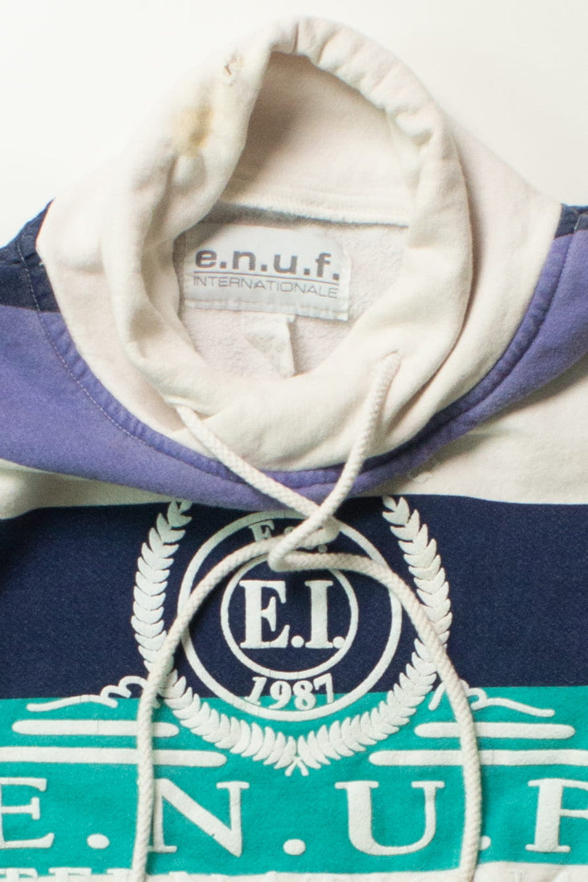 Vintage E.N.U.F. Internationale Striped Sweatshirt (1990s)