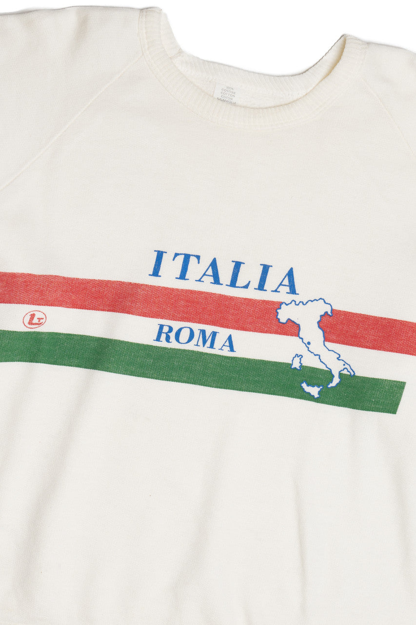 Vintage "Italia Roma" Italy Boxy Sweatshirt (1980s)
