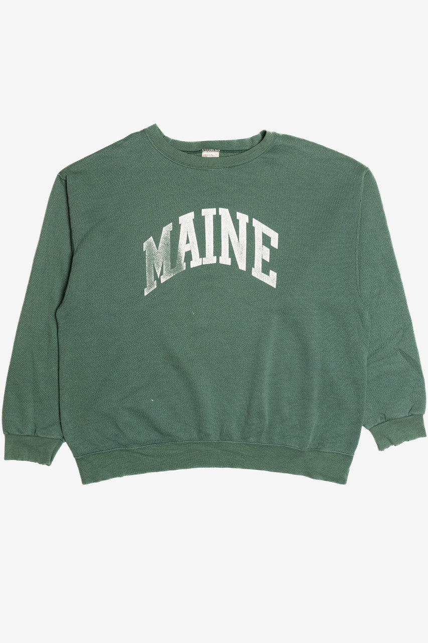 Vintage Distressed "Maine" Sweatshirt (1990s)
