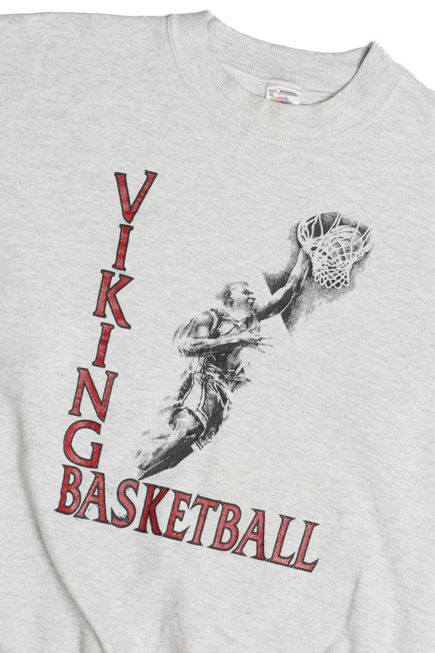 Vintage "Viking Basketball" Sweatshirt (1990s)