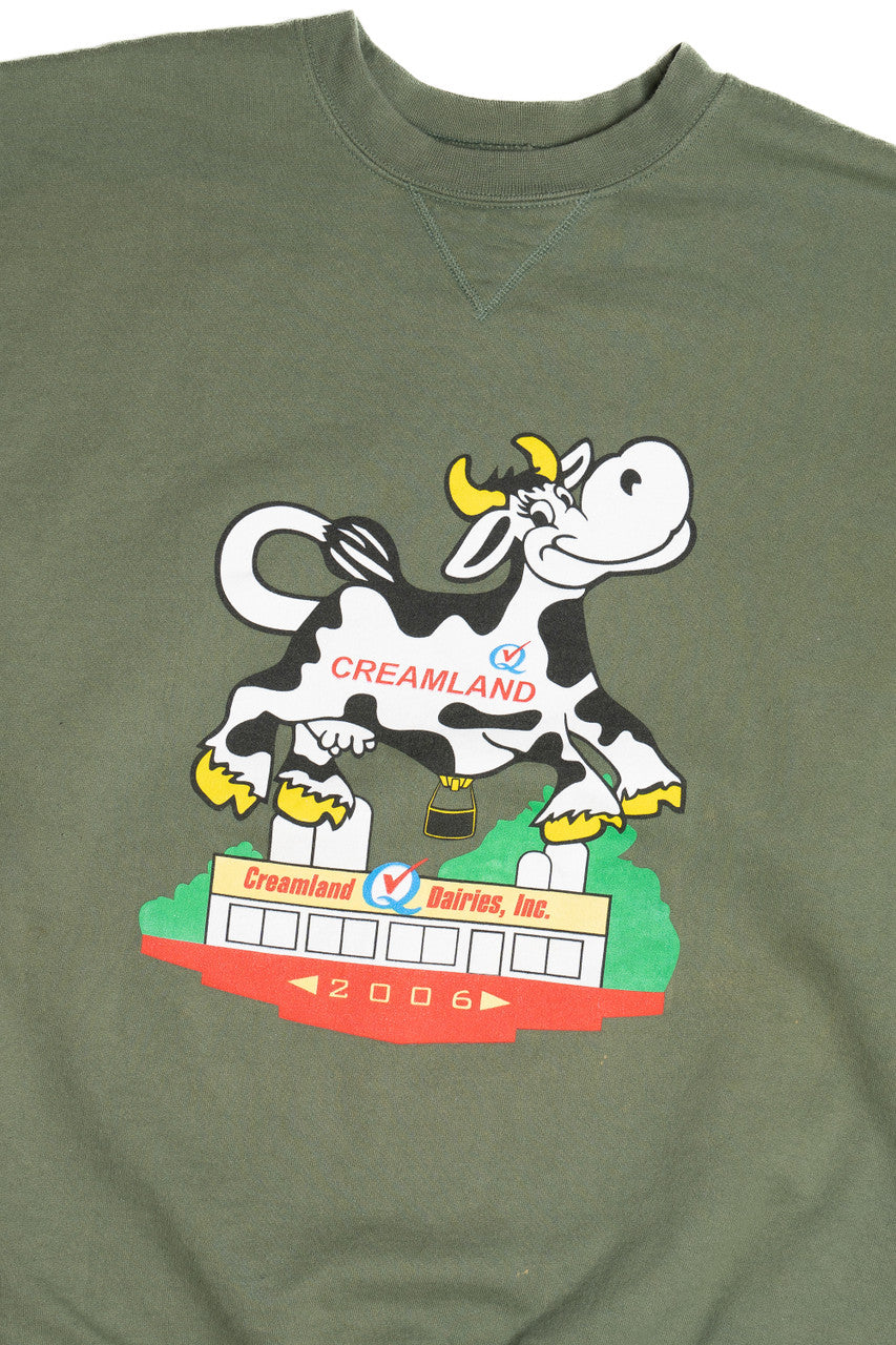 "Creamland" Dairies Inc. Sweatshirt (2000s)