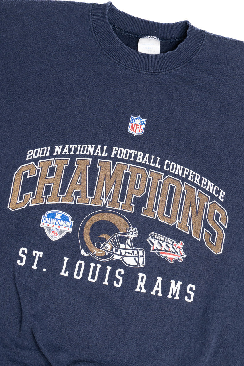 Vintage St Louis Rams 2001 NFC Champions Sweatshirt (2000s)