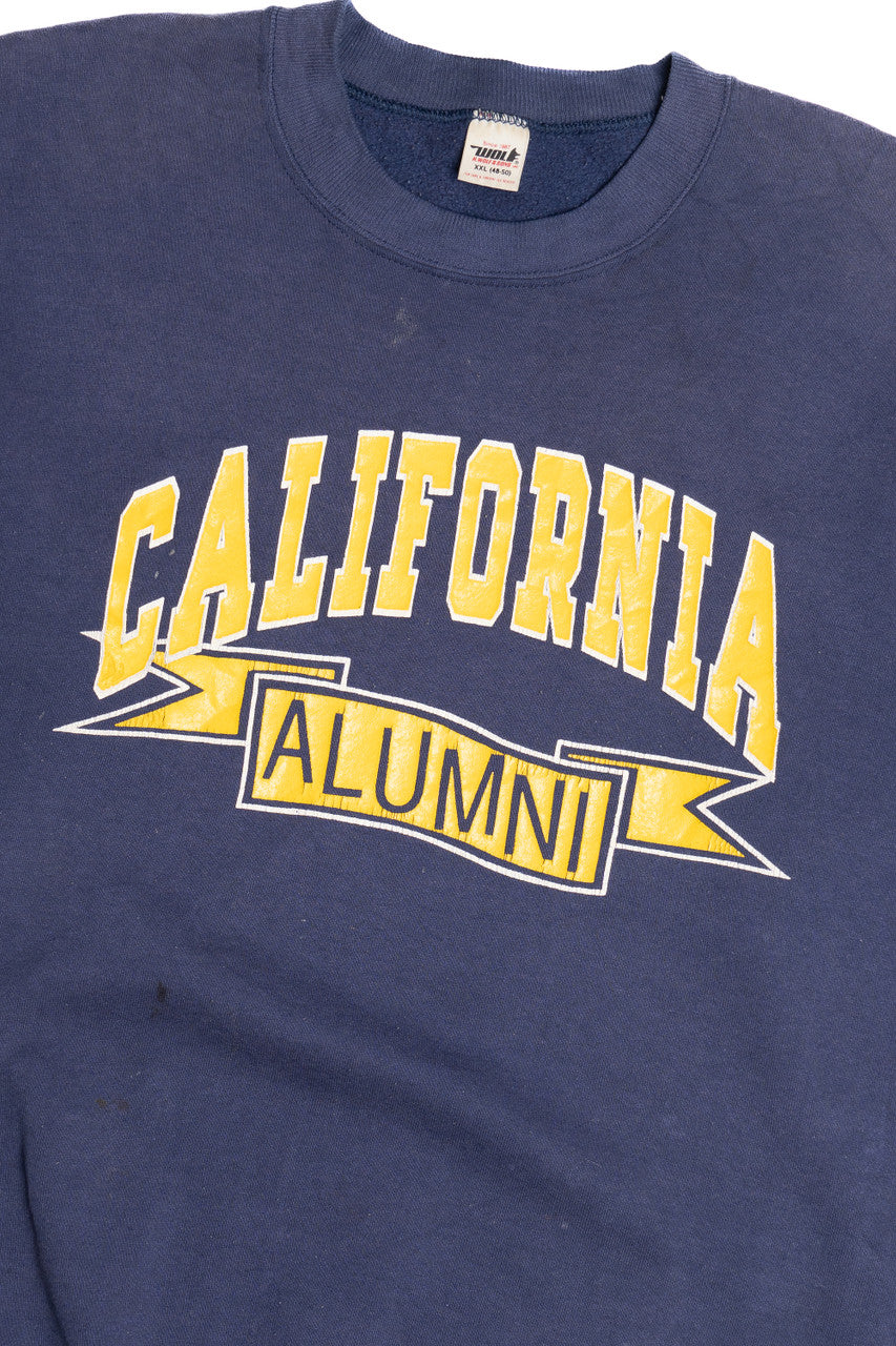 Vintage Distressed "California Alumni" Sweatshirt (1990s)
