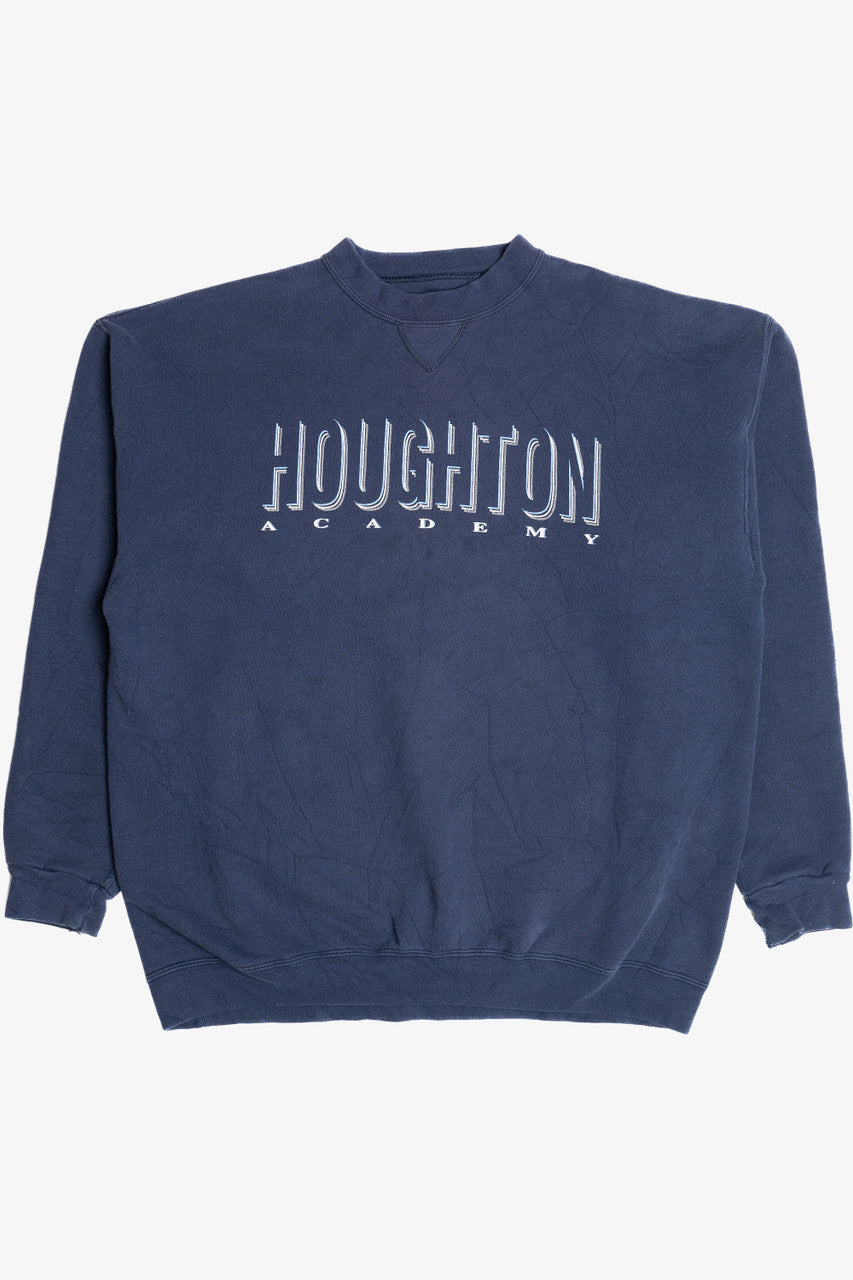 Vintage "Houghton Academy" Shadow Print Sweatshirt (1990s)