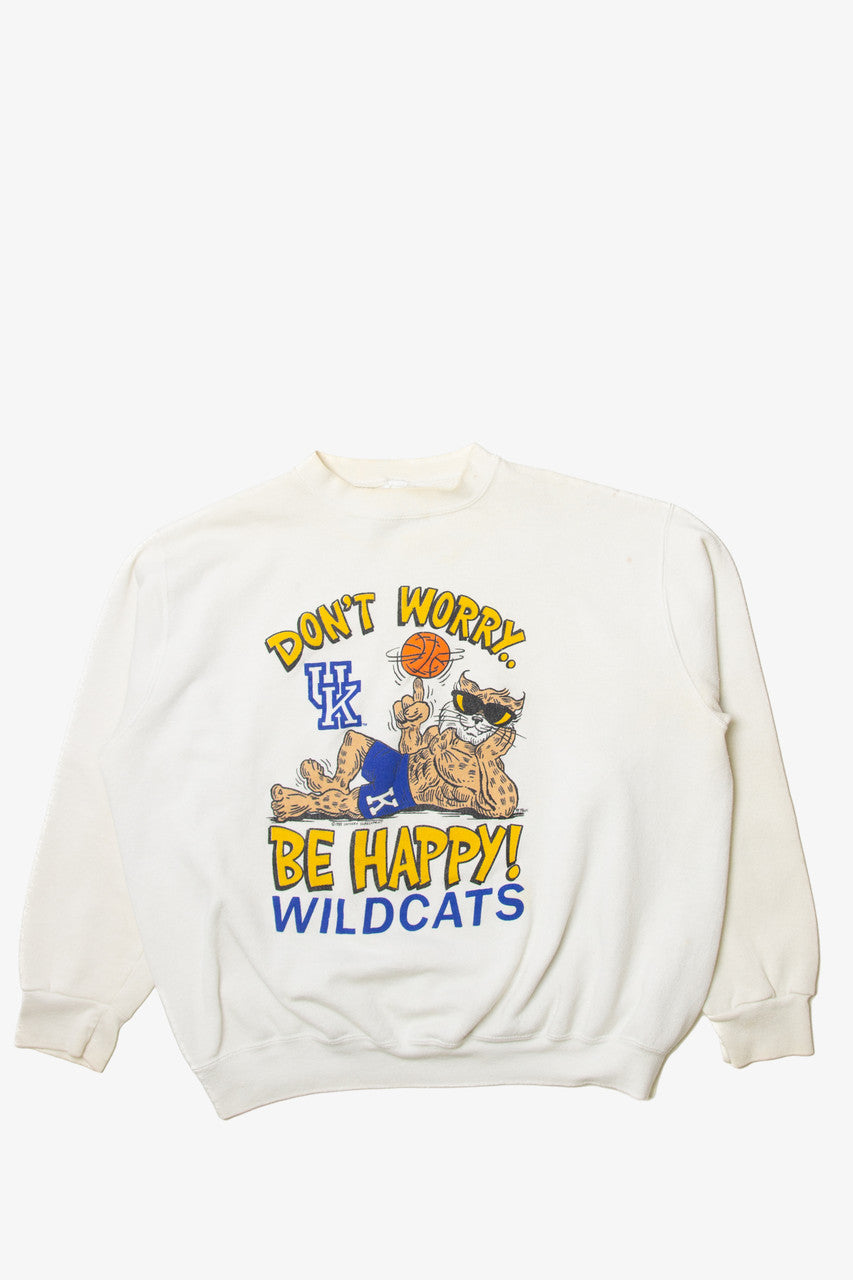 Vintage Wildcats "Don't Worry.. Be Happy" Sweatshirt (1980s)