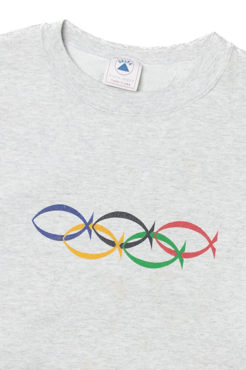 Vintage "For God So Loved the World" Olympics Delta Sweatshirt