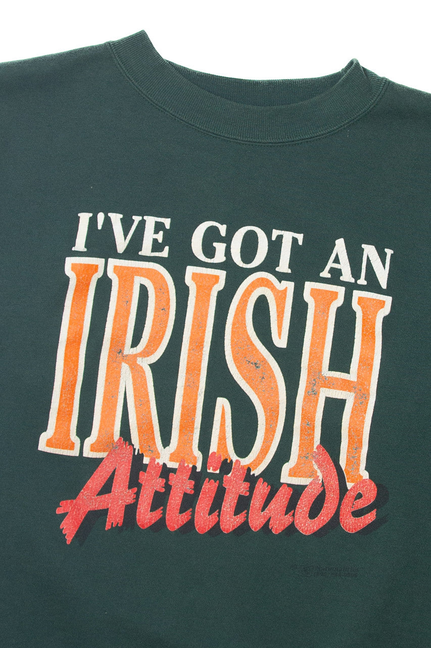 Vintage "I've Got An Irish Attitude" Sweatshirt (1990s)