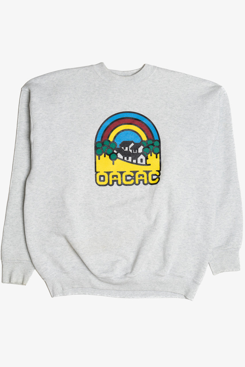 Vintage "OACAC" Rainbow Logo Sweatshirt (1990s)