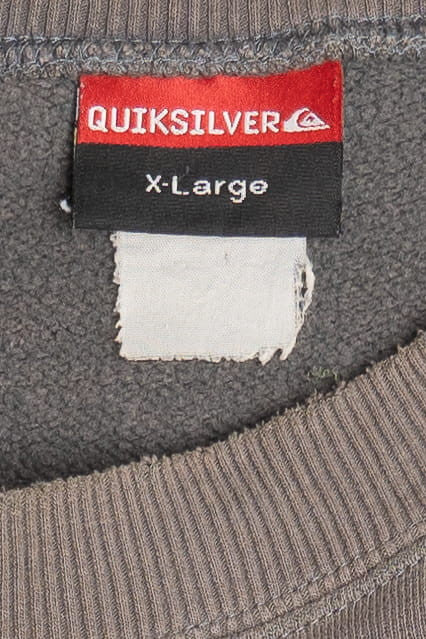 Vintage Distressed "Quiksilver" Surf & Snowboard Logo Sweatshirt (2000s)