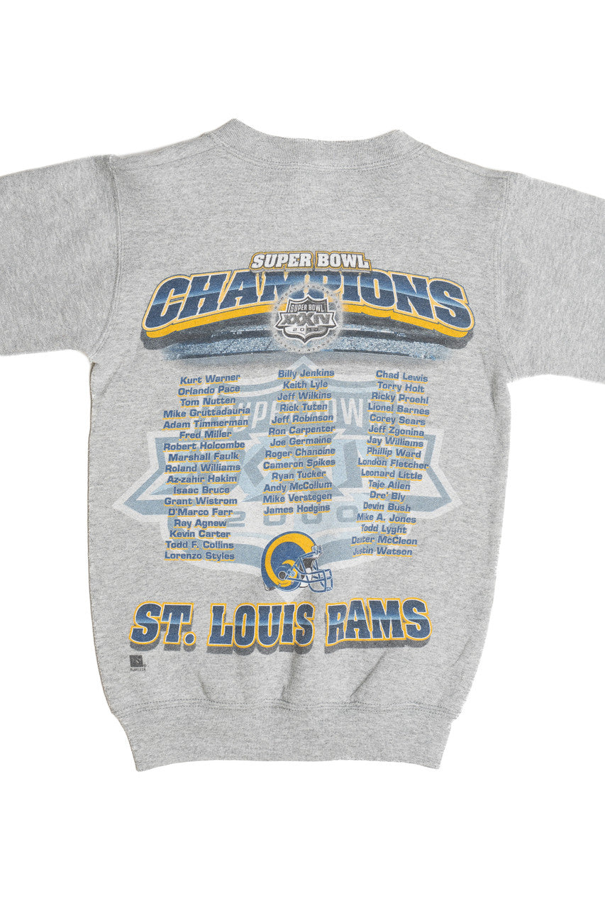 Vintage 2000 St. Louis Rams Super Bowl XXXIV Champions Pro Player Sweatshirt (2000s)