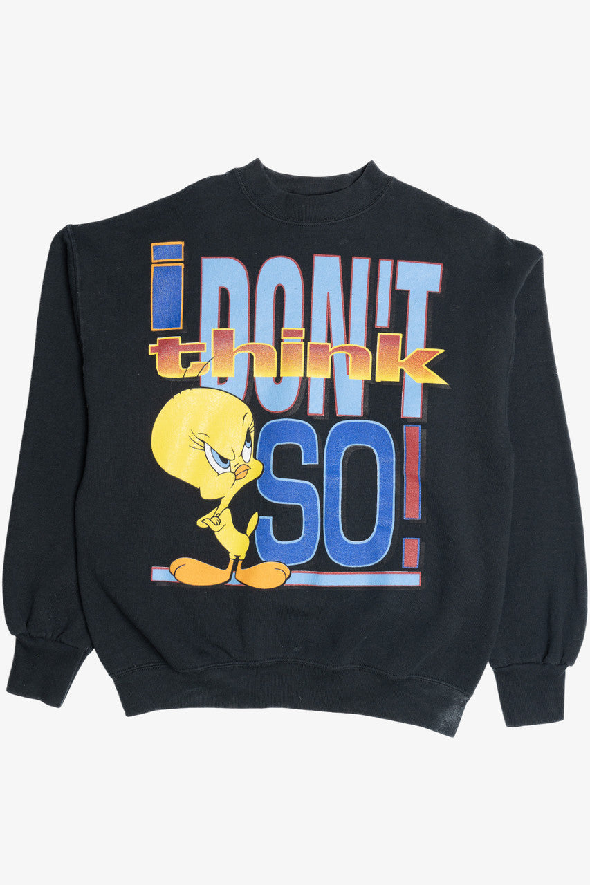 Vintage Looney Tunes Tweety Bird "I Don't Think So!" Sweatshirt (1990s)