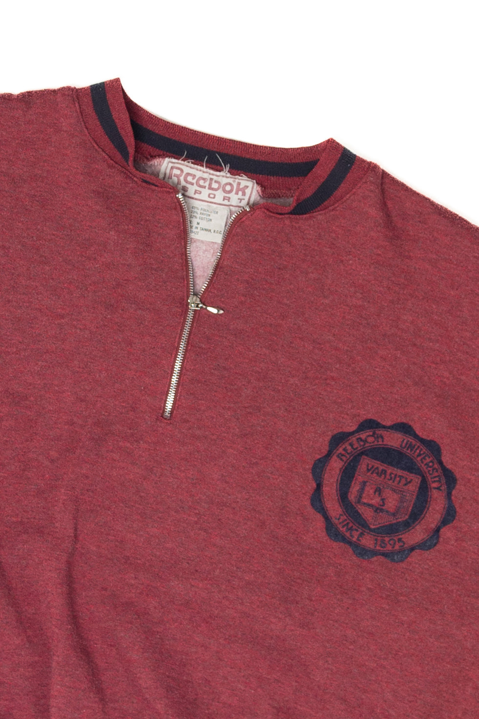 Vintage Reebok University Quarter Zip Sweatshirt (1990s)