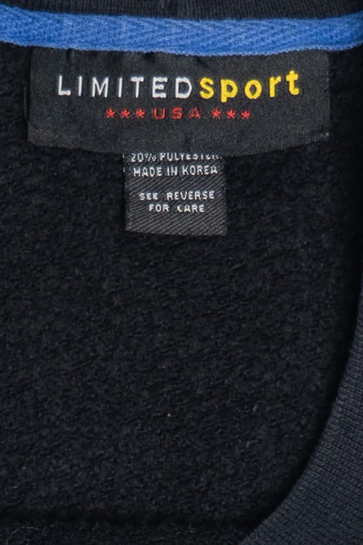 Vintage USA Tackle Twill Striped Sleeve Limited Sport Sweatshirt (1990s)