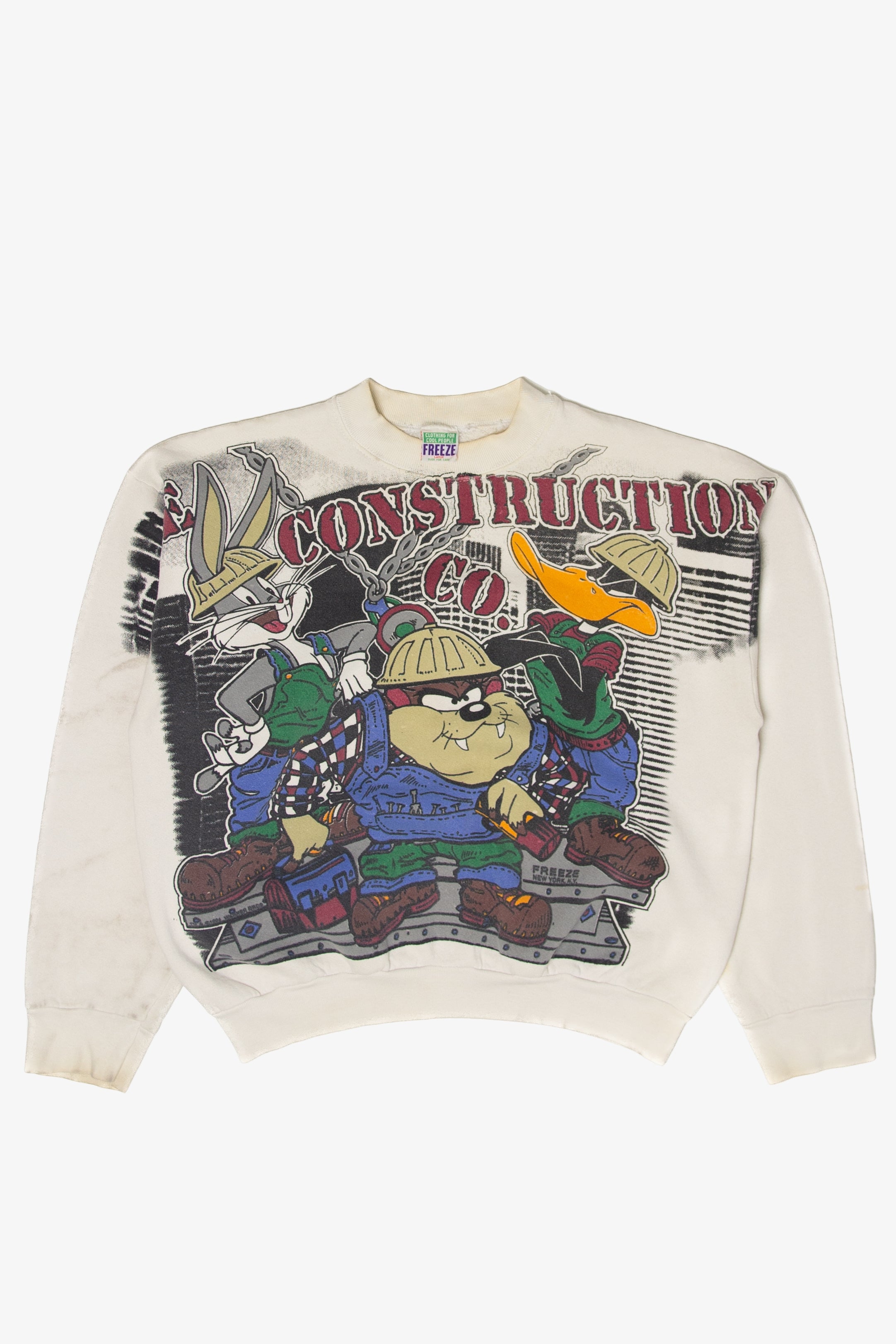 Vintage Looney Tunes "Construction Co." Sweatshirt (1990s)
