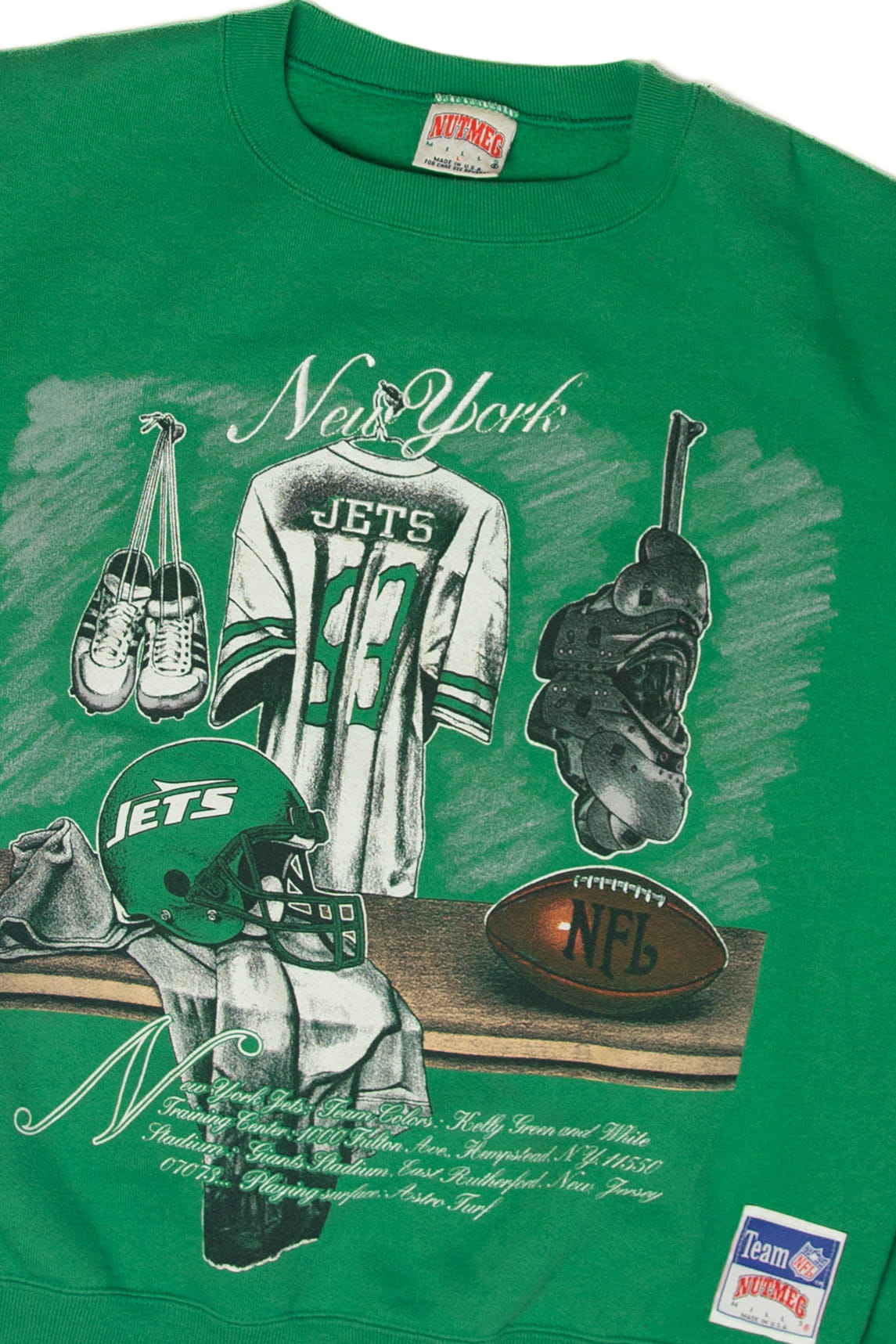 Vintage New York Jets Nutmeg Mills Sweatshirt (1990s)