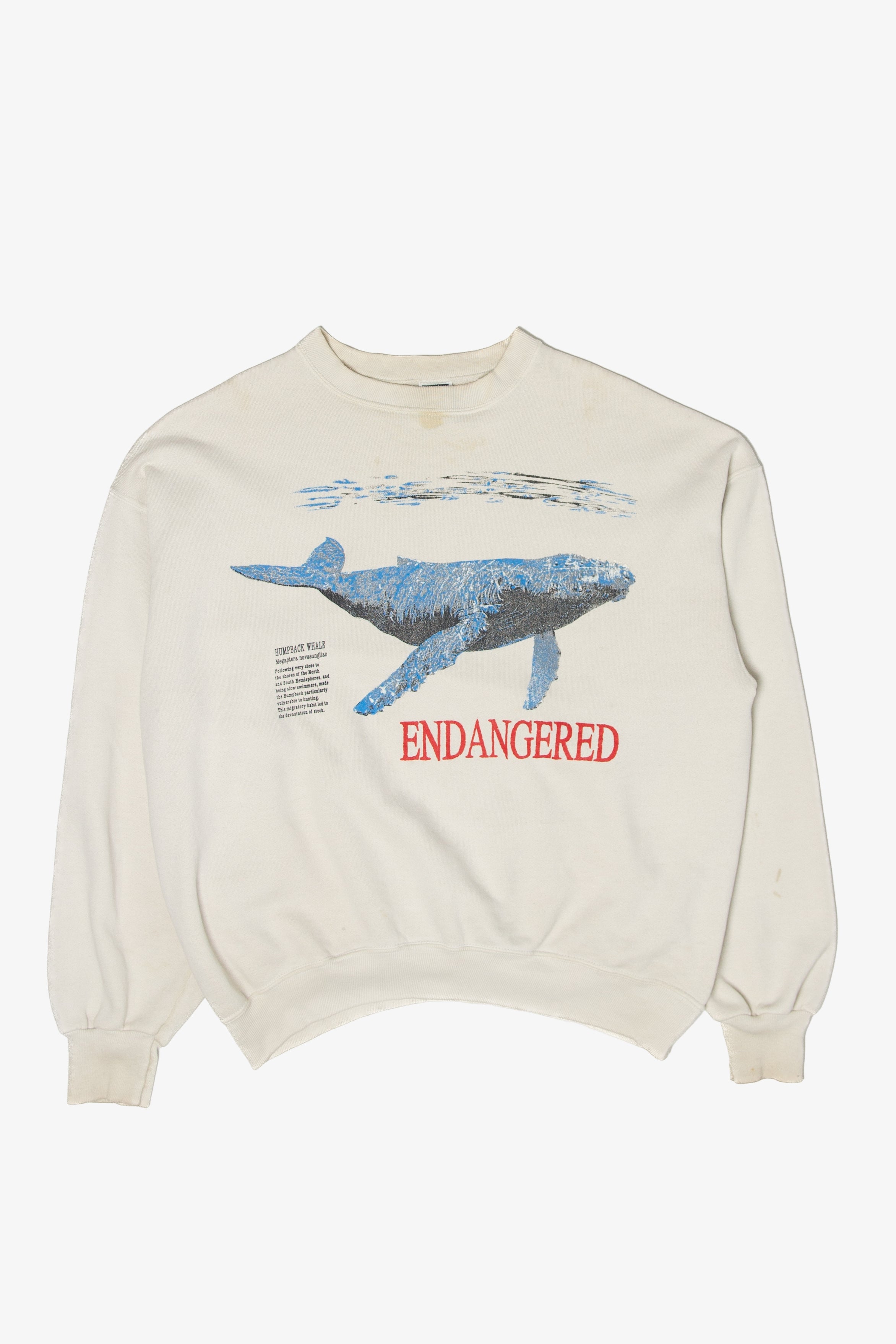 Vintage Endangered Humpback Whale Sweatshirt (1990s)