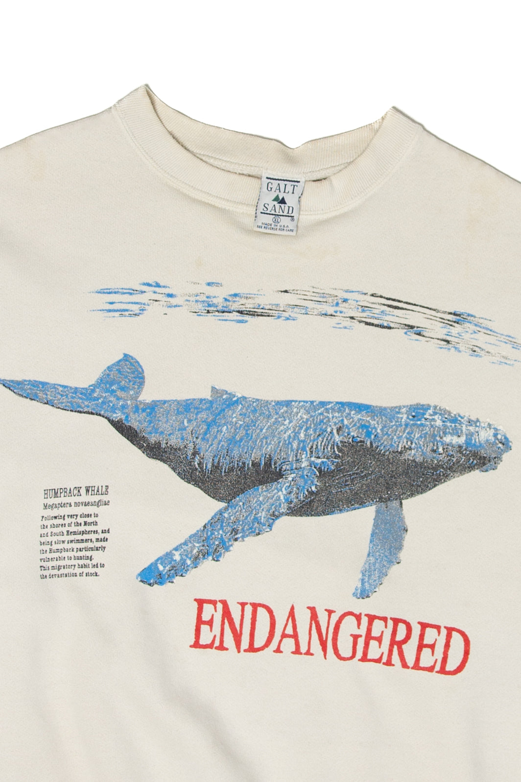 Vintage Endangered Humpback Whale Sweatshirt (1990s)