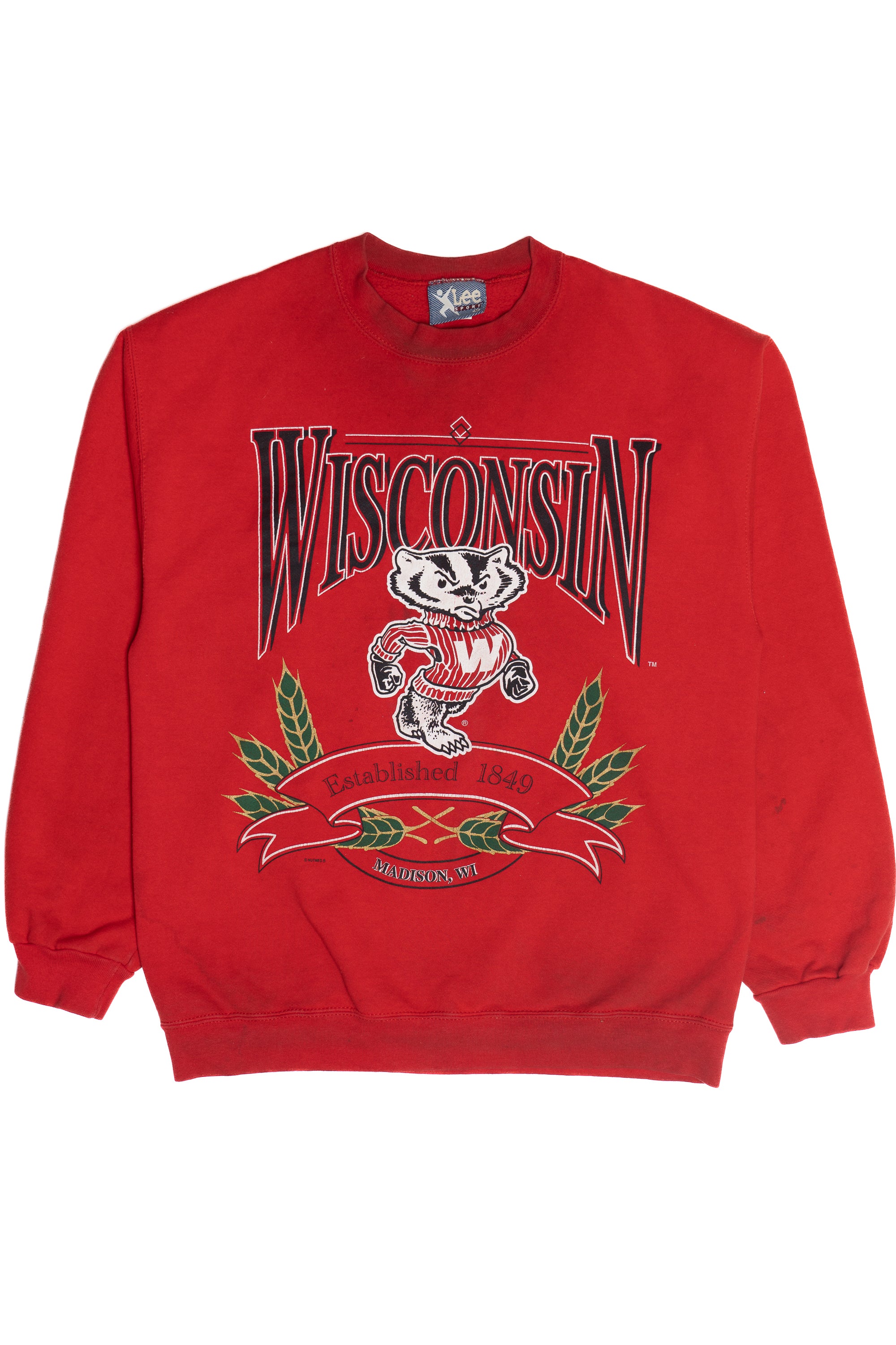 Vintage University Of Wisconsin Madison Badgers Lee Sport Sweatshirt (1990s)