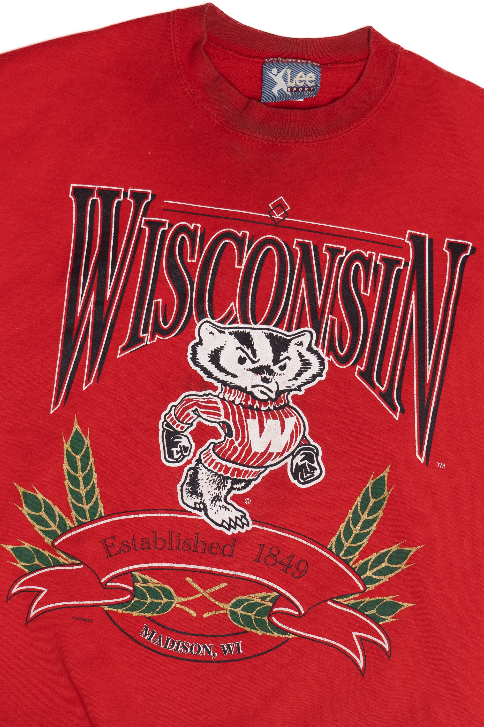 Vintage University Of Wisconsin Madison Badgers Lee Sport Sweatshirt (1990s)