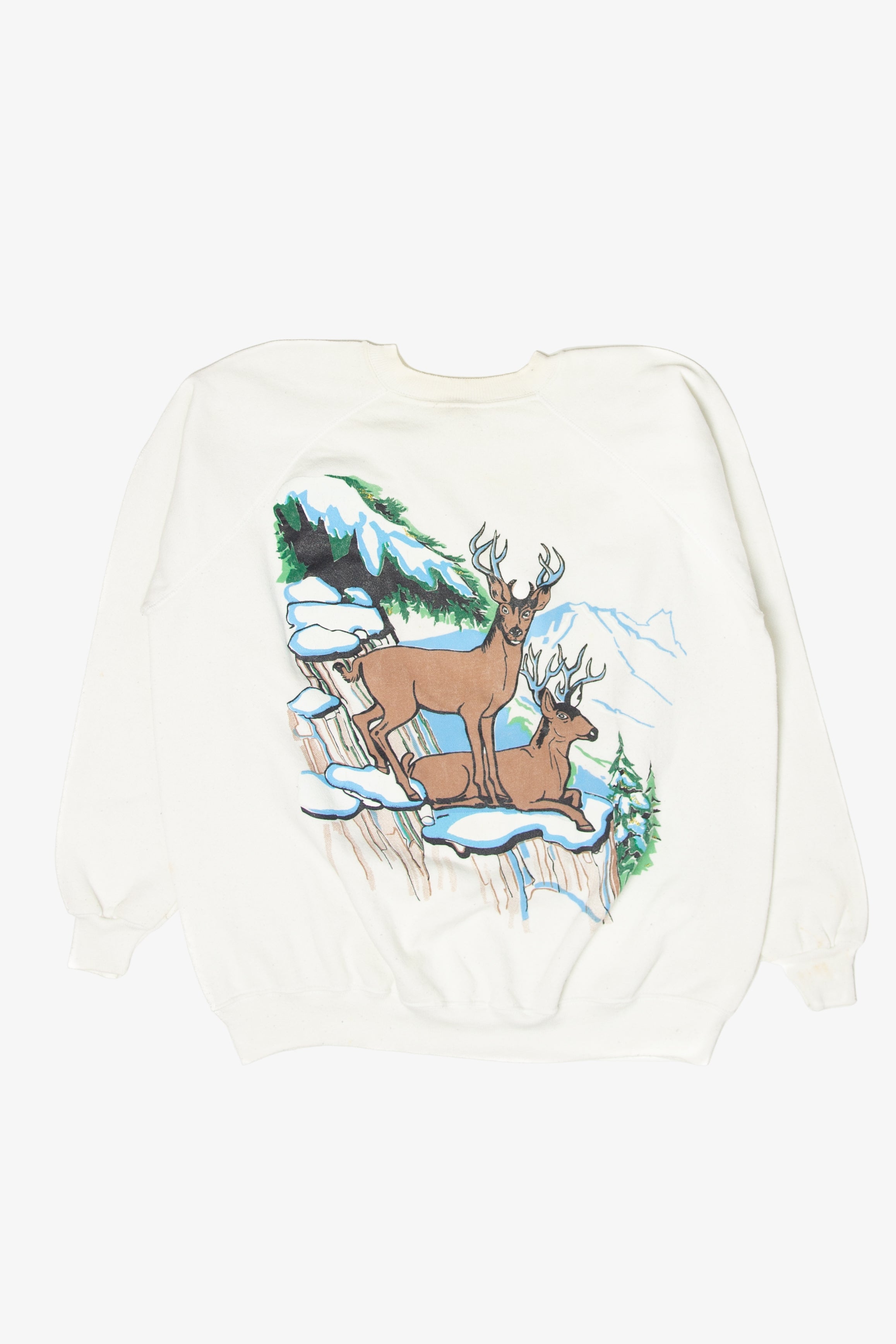 Vintage Deer In Forest 5 Star Sweatshirt (1990s)