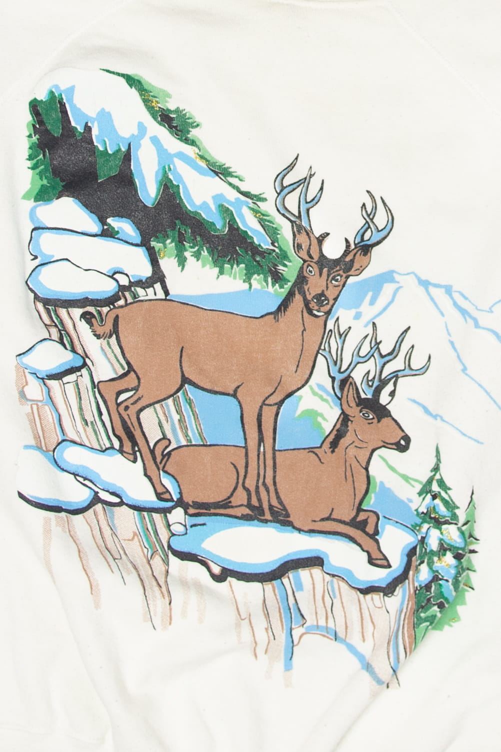 Vintage Deer In Forest 5 Star Sweatshirt (1990s)