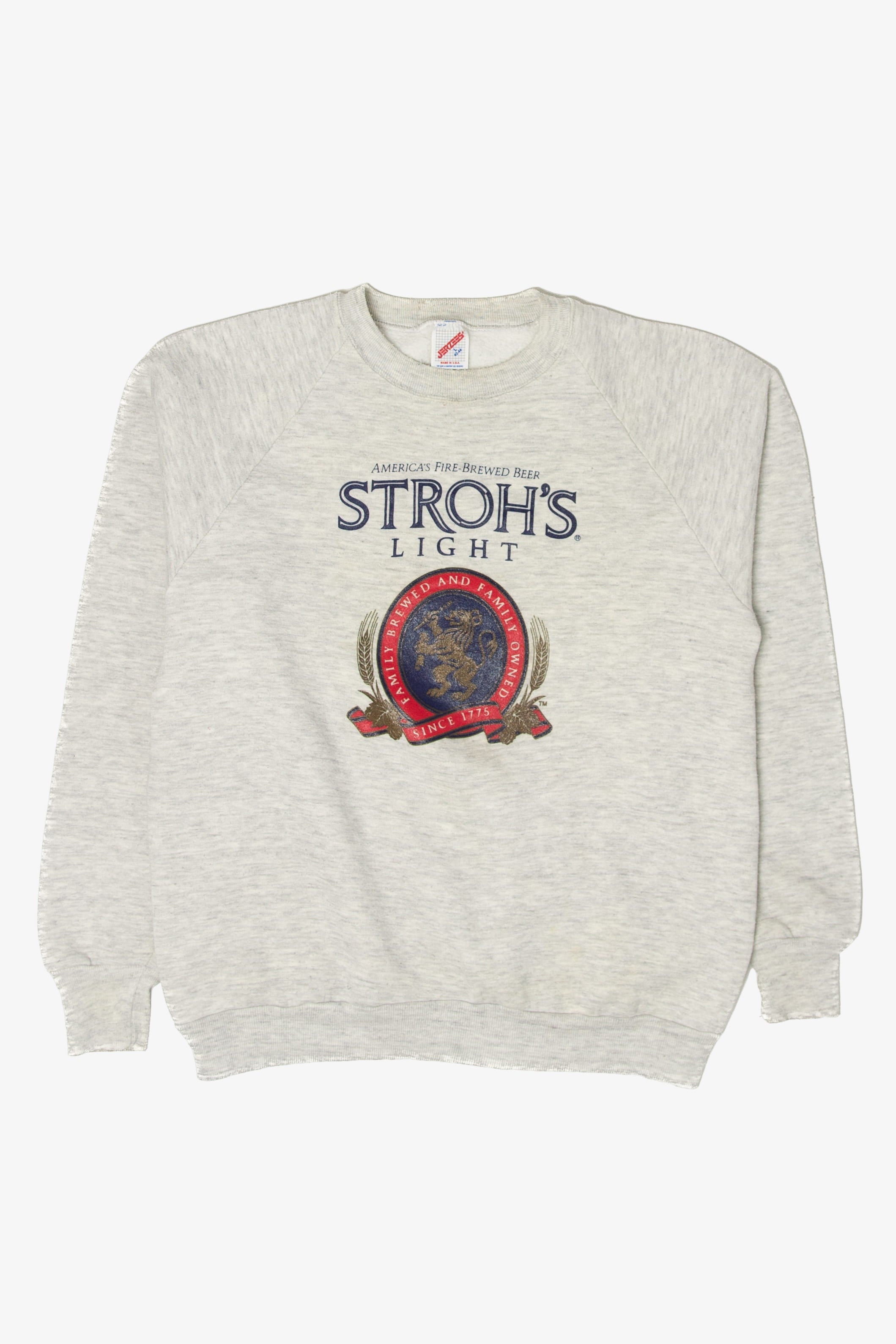 Vintage Stroh's Light Fire-Brewed Beer Sweatshirt (1990s)