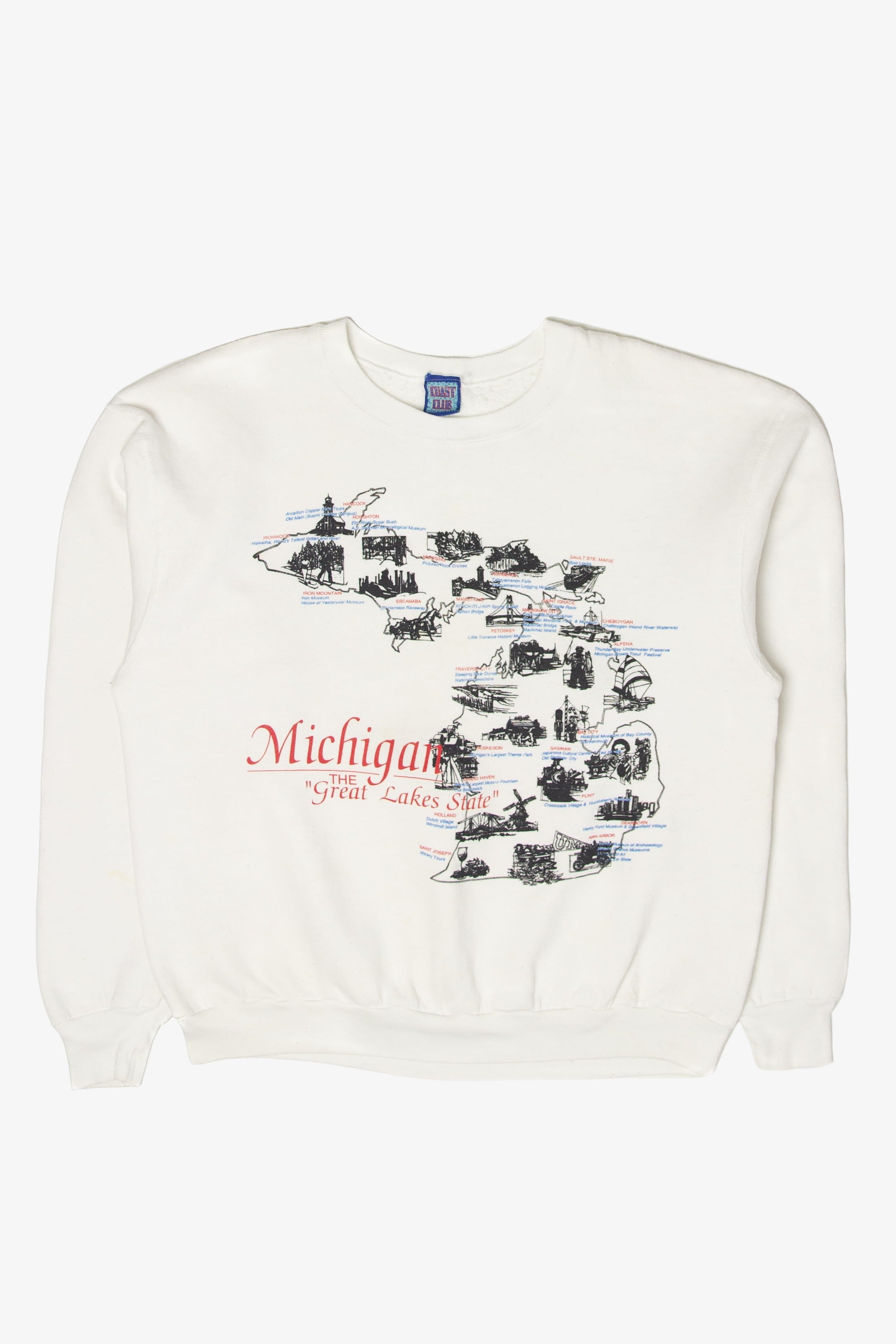 Vintage Michigan "The Great Lakes State" Sweatshirt (1990s)