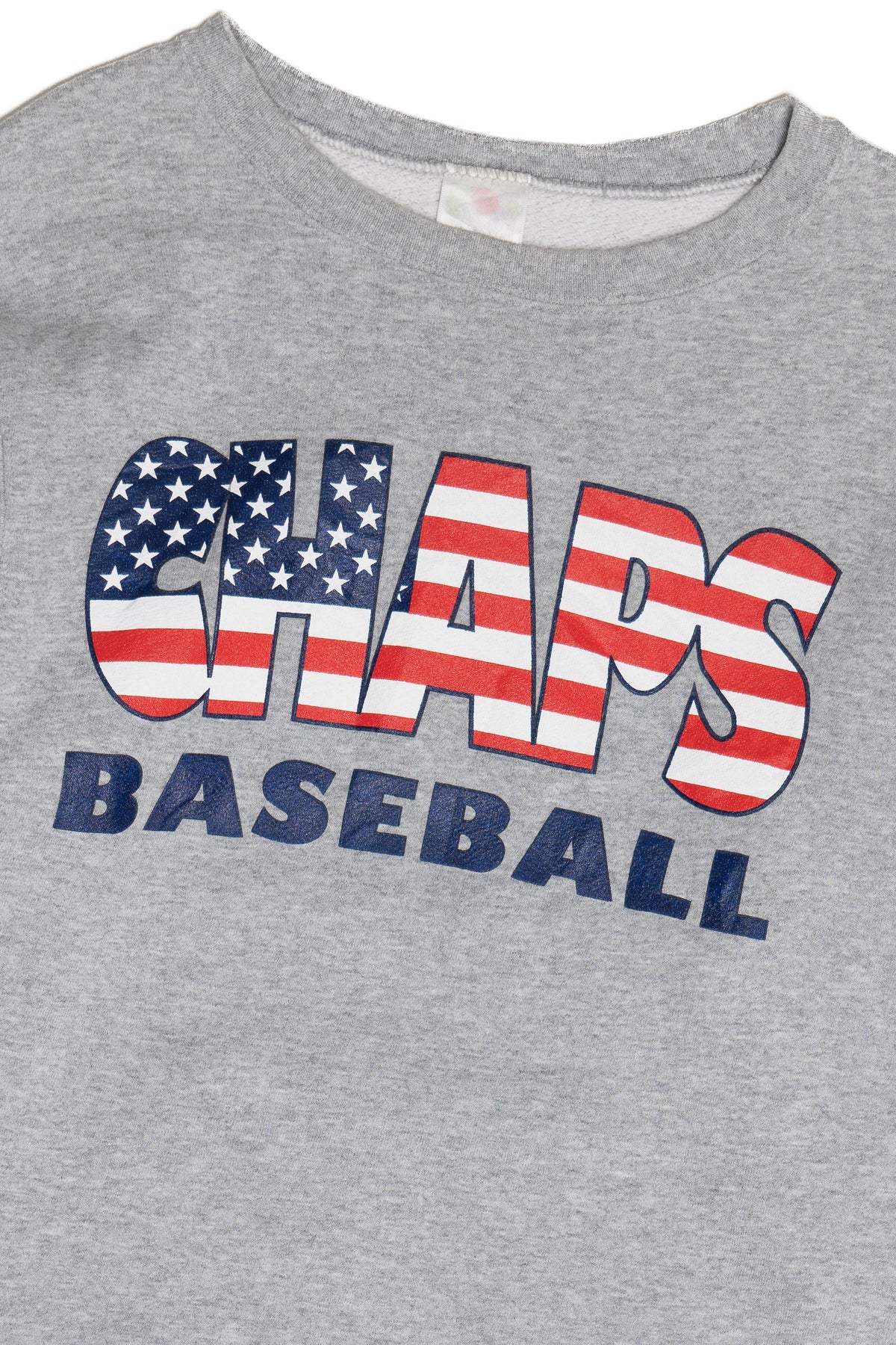 Vintage "Chaps Baseball" American Flag Sweatshirt (1990s)