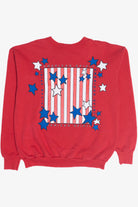 Vintage "American Spirit" Patriotic Americana Sweatshirt (1990s)