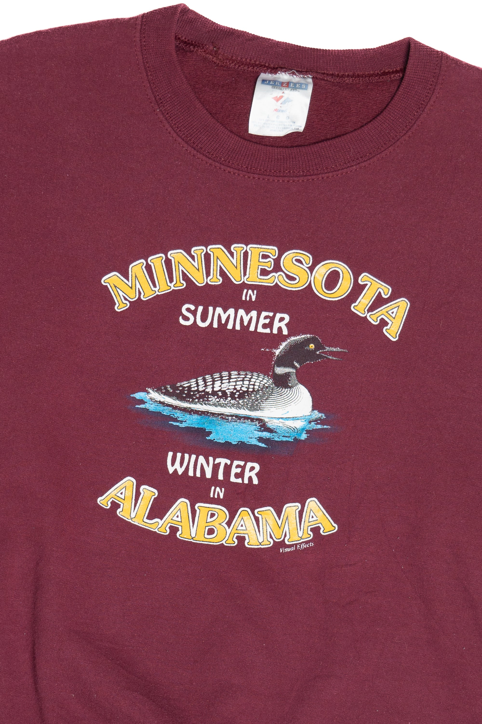 Vintage Minnesota Summer Alabama Winter Sweatshirt (1990s)