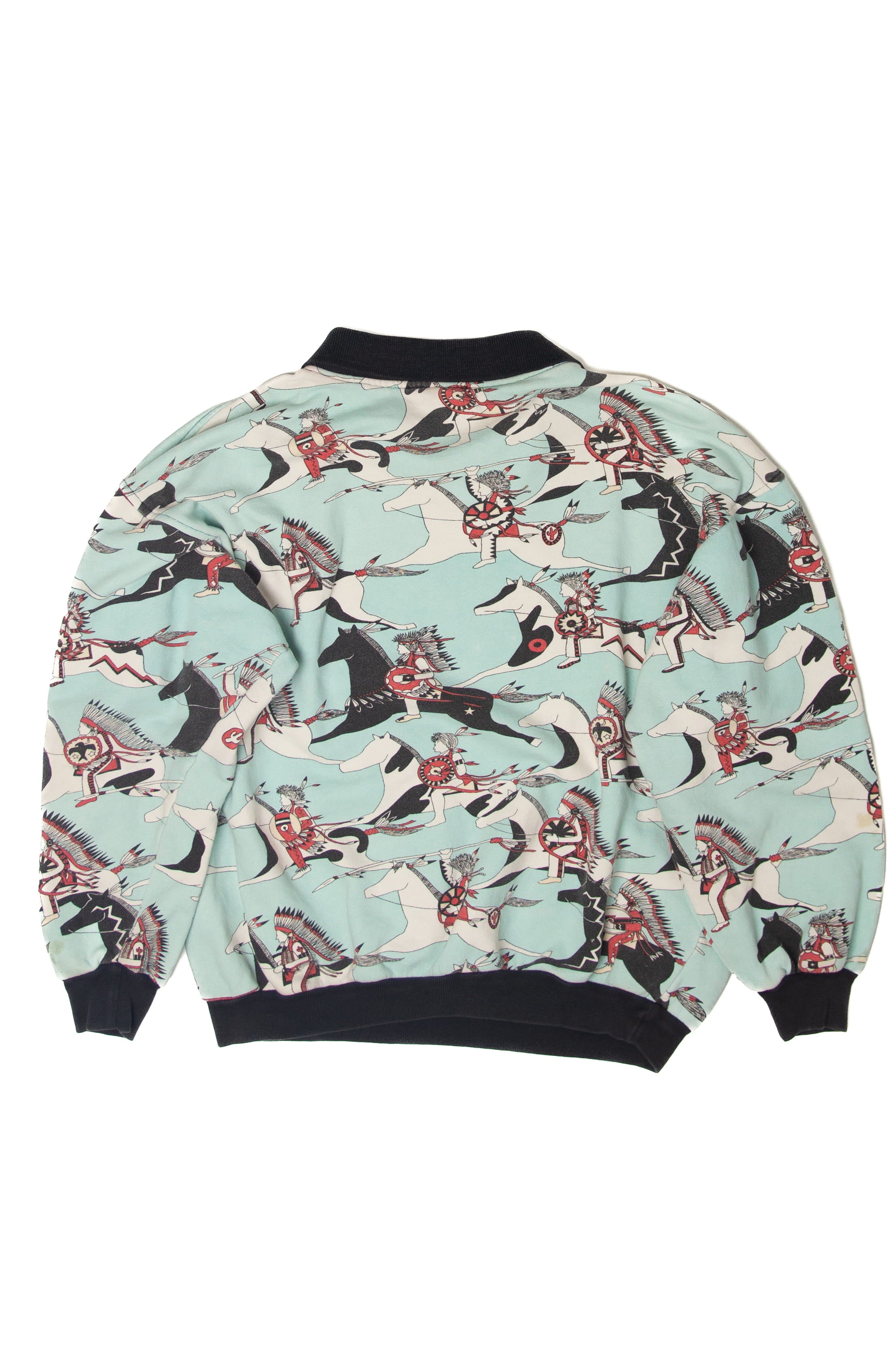 Vintage Native American Pattern Sweatshirt (1980s)