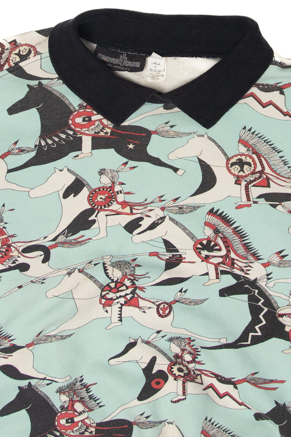 Vintage Native American Pattern Sweatshirt (1980s)