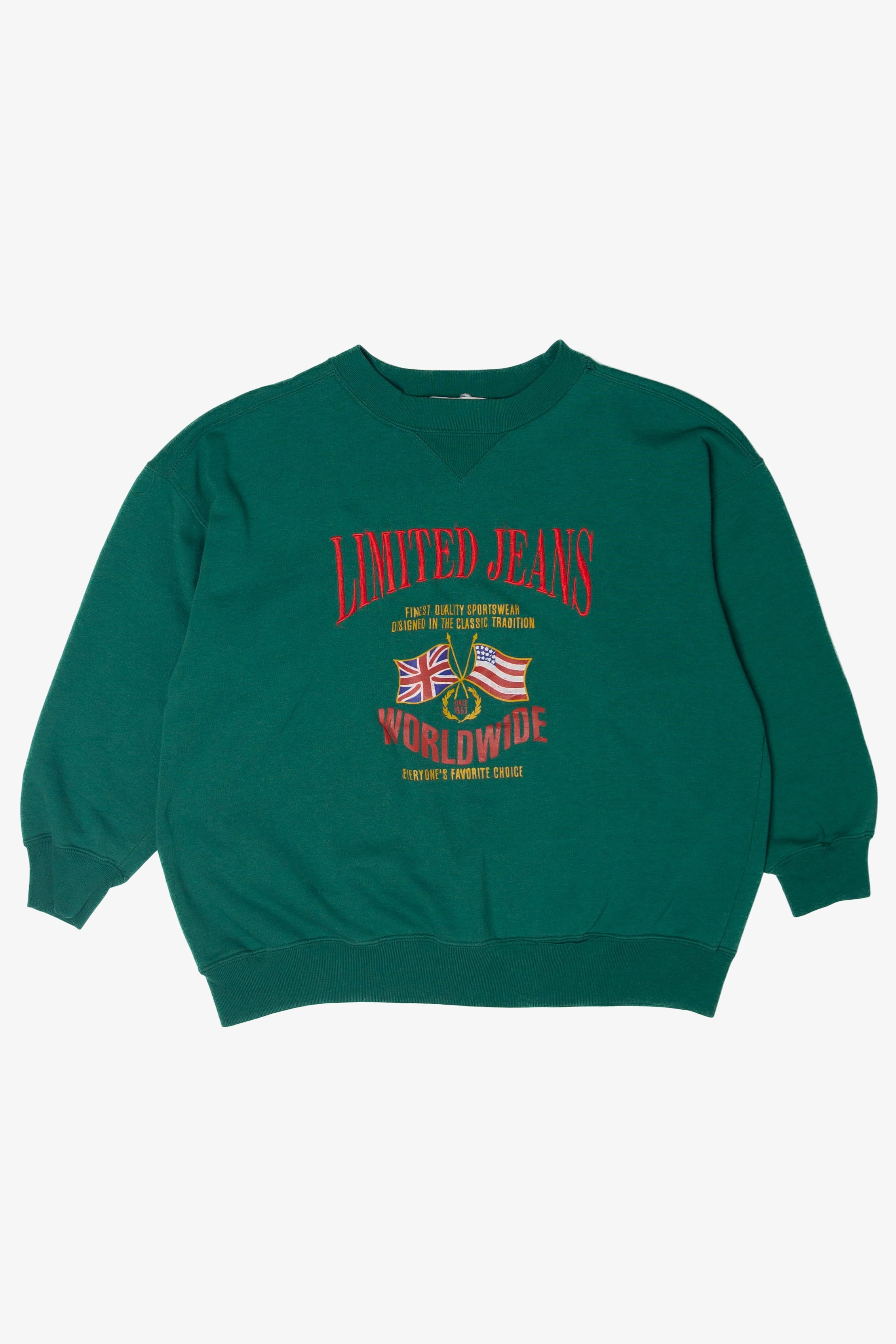 Vintage Distressed Limited Jeans Sweatshirt (2000s)