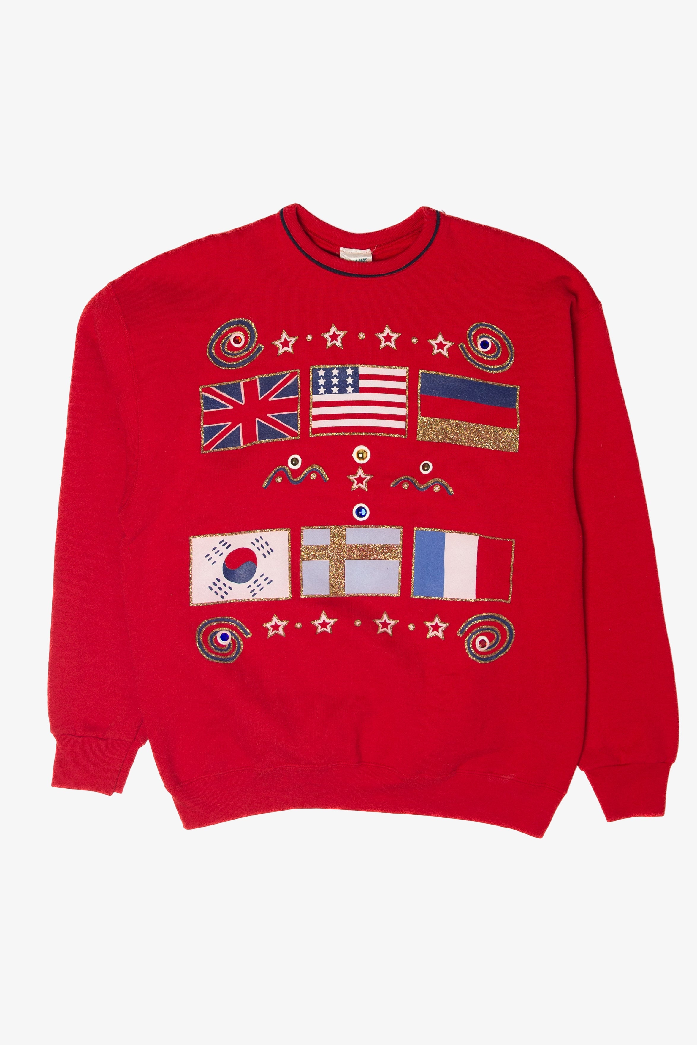 Vintage Country Flags Sweatshirt (1990s)