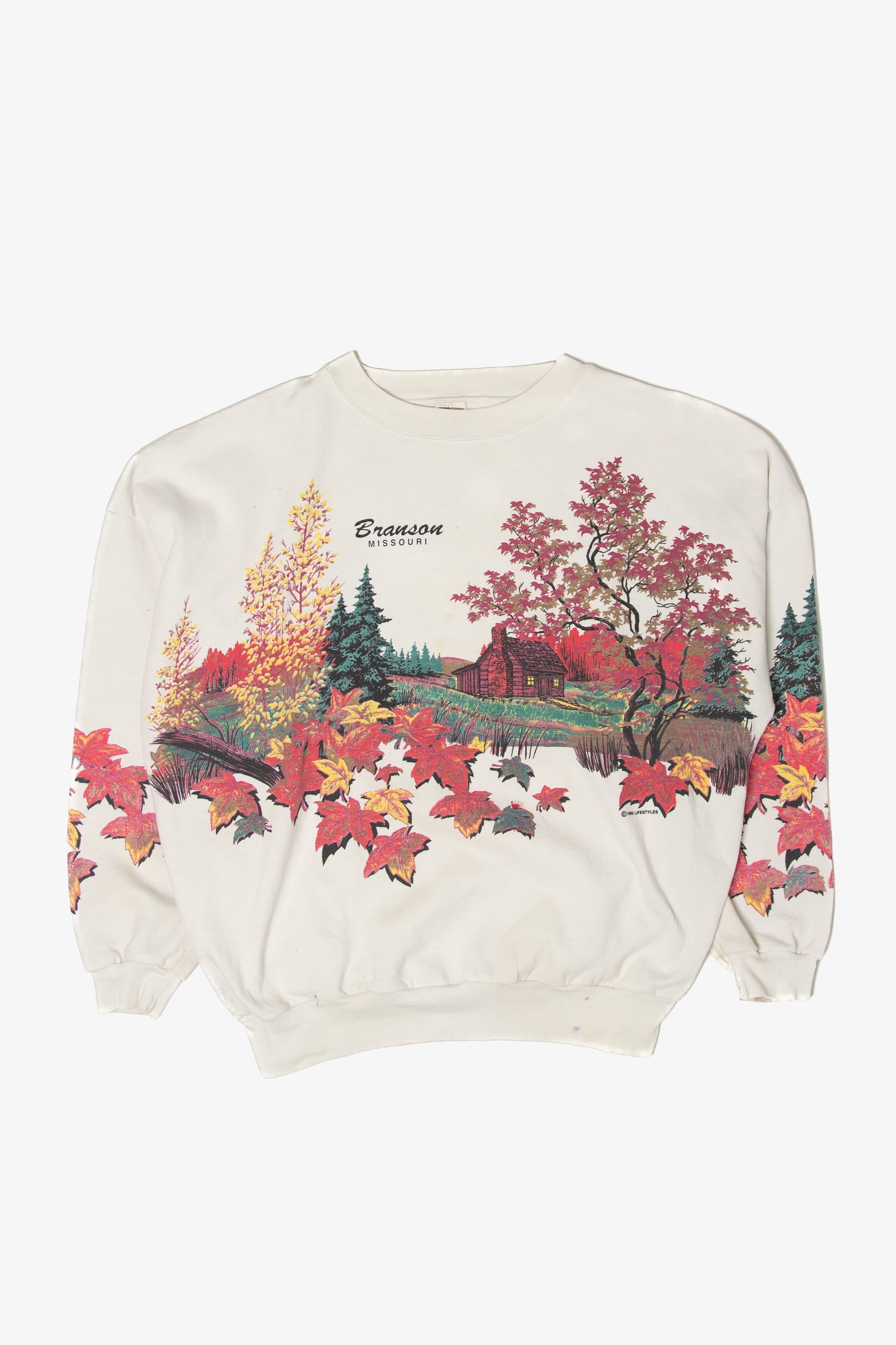 Vintage Branson Missouri Autumn Wrap Around Sweatshirt (1990s)