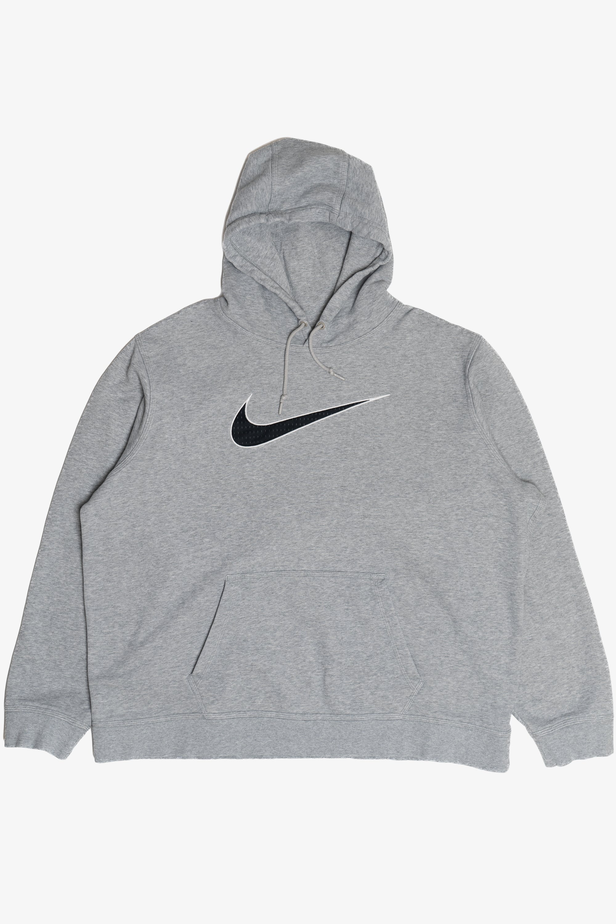 Vintage Nike Athletic Mesh Tackle Twill Swoosh Hoodie Sweatshirt (2000s)