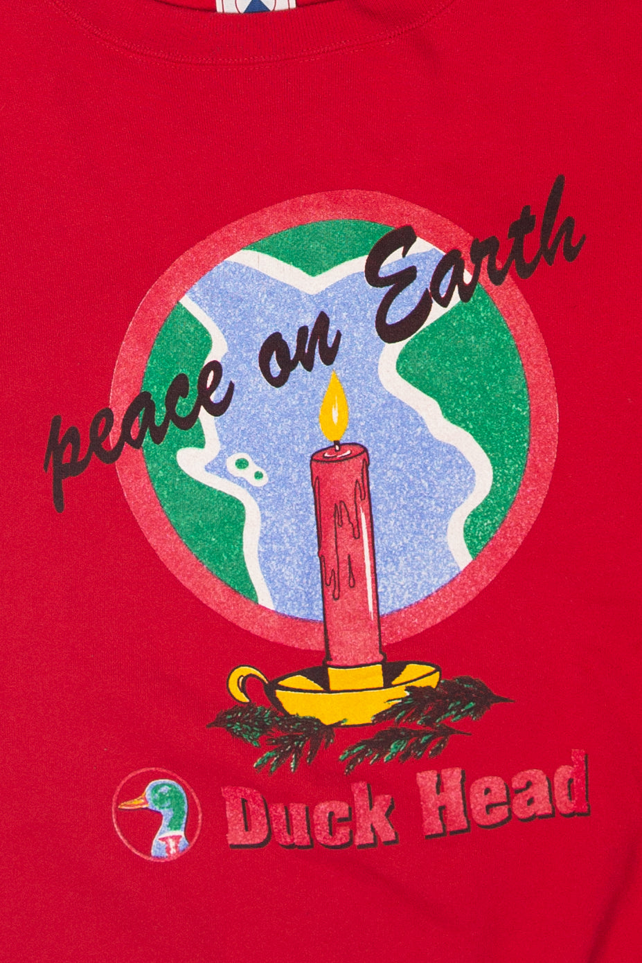 Vintage Peace On Earth Duck Head Sweatshirt (1990s)