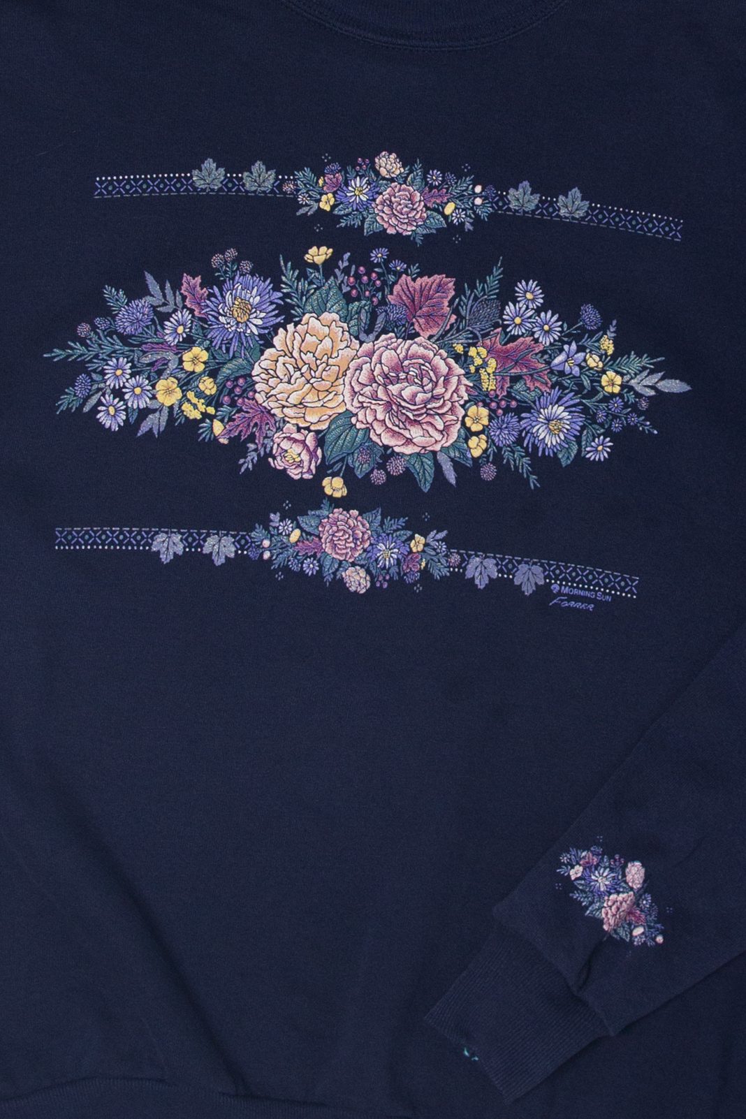 Vintage Morning Sun Flowers Sweatshirt (1990s)