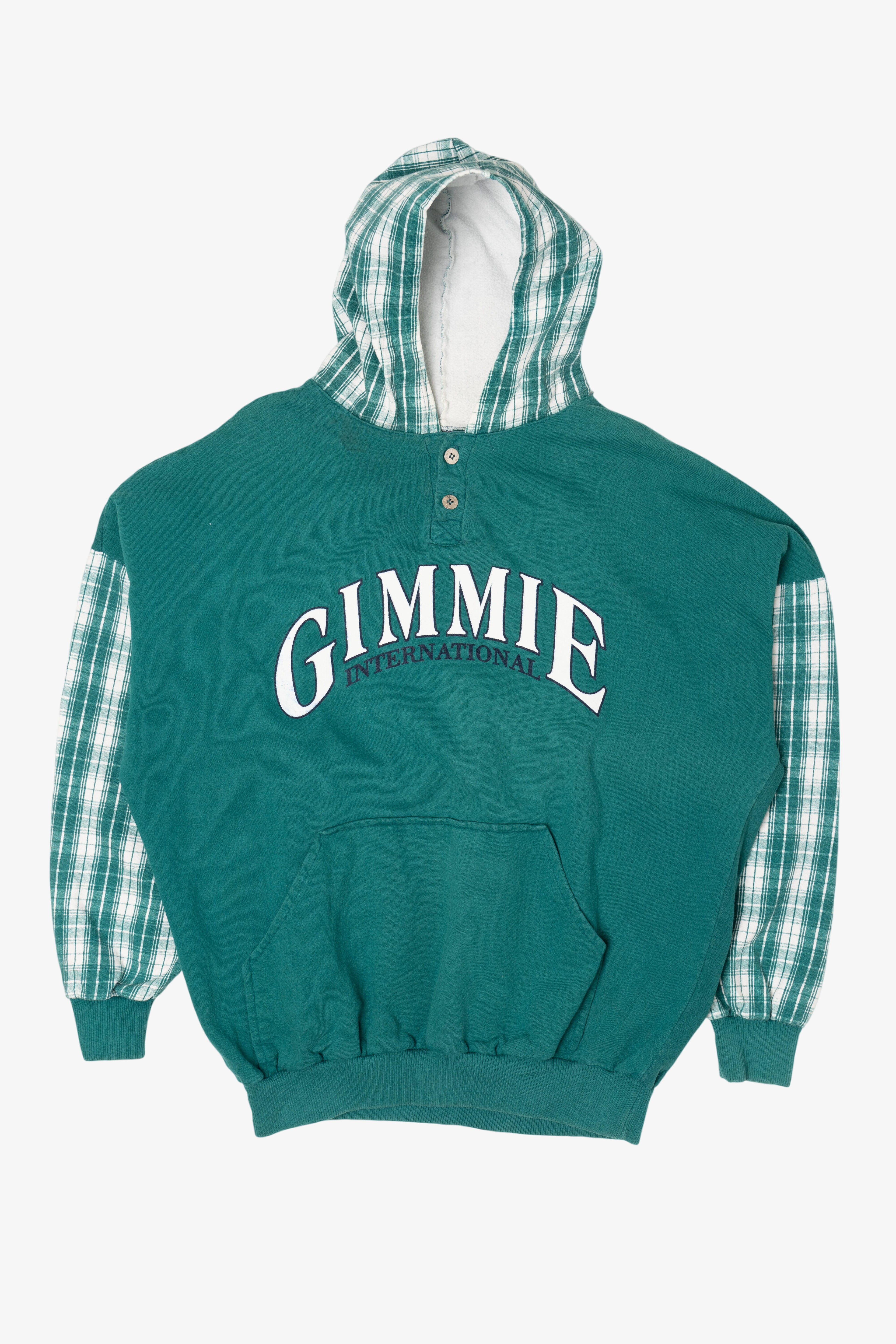 Vintage Gimmie International Hooded Sweatshirt (1990s)
