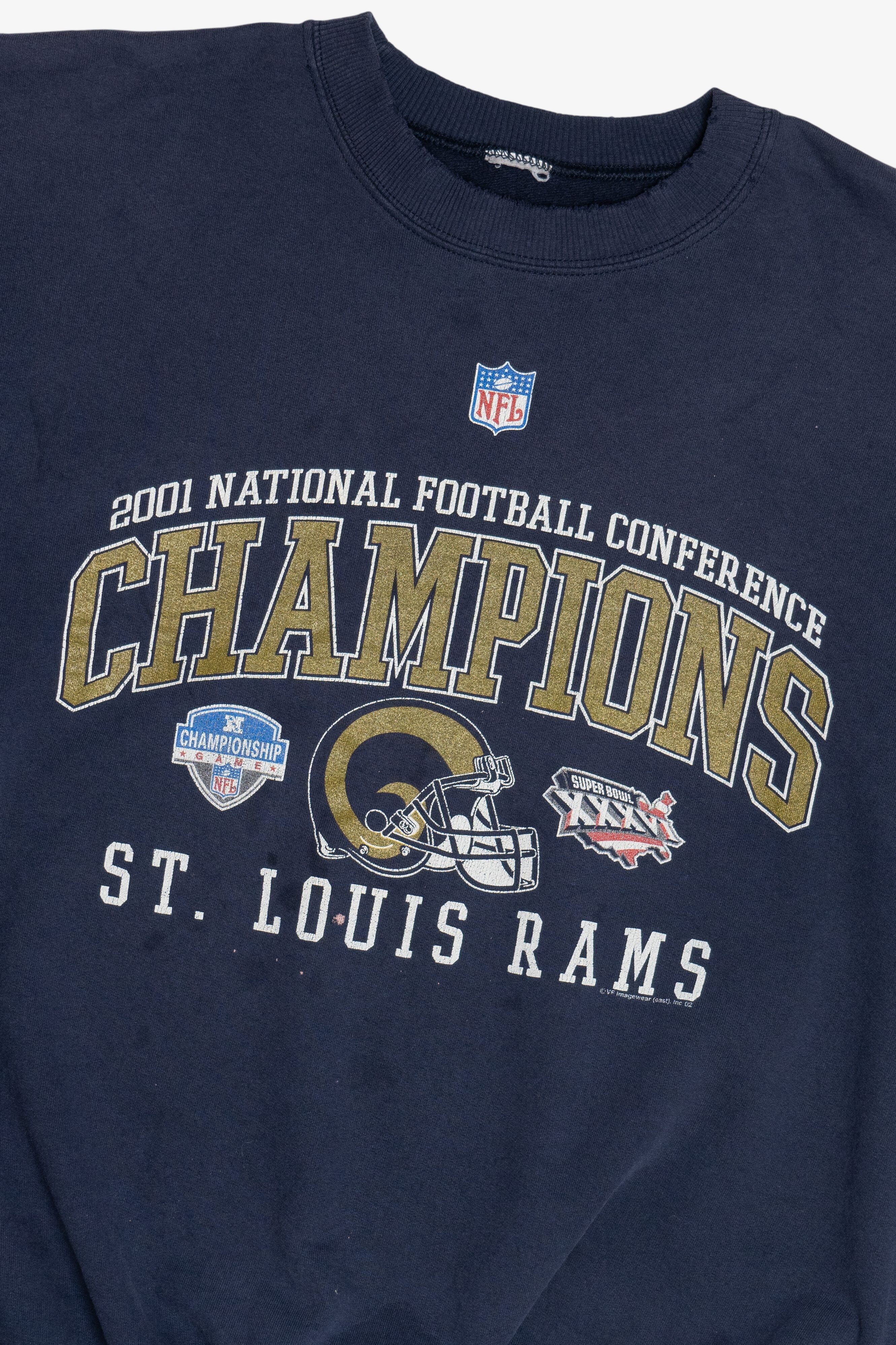 Vintage St. Louis Rams 2001 NFC Champions NFL Sweatshirt (2000s)