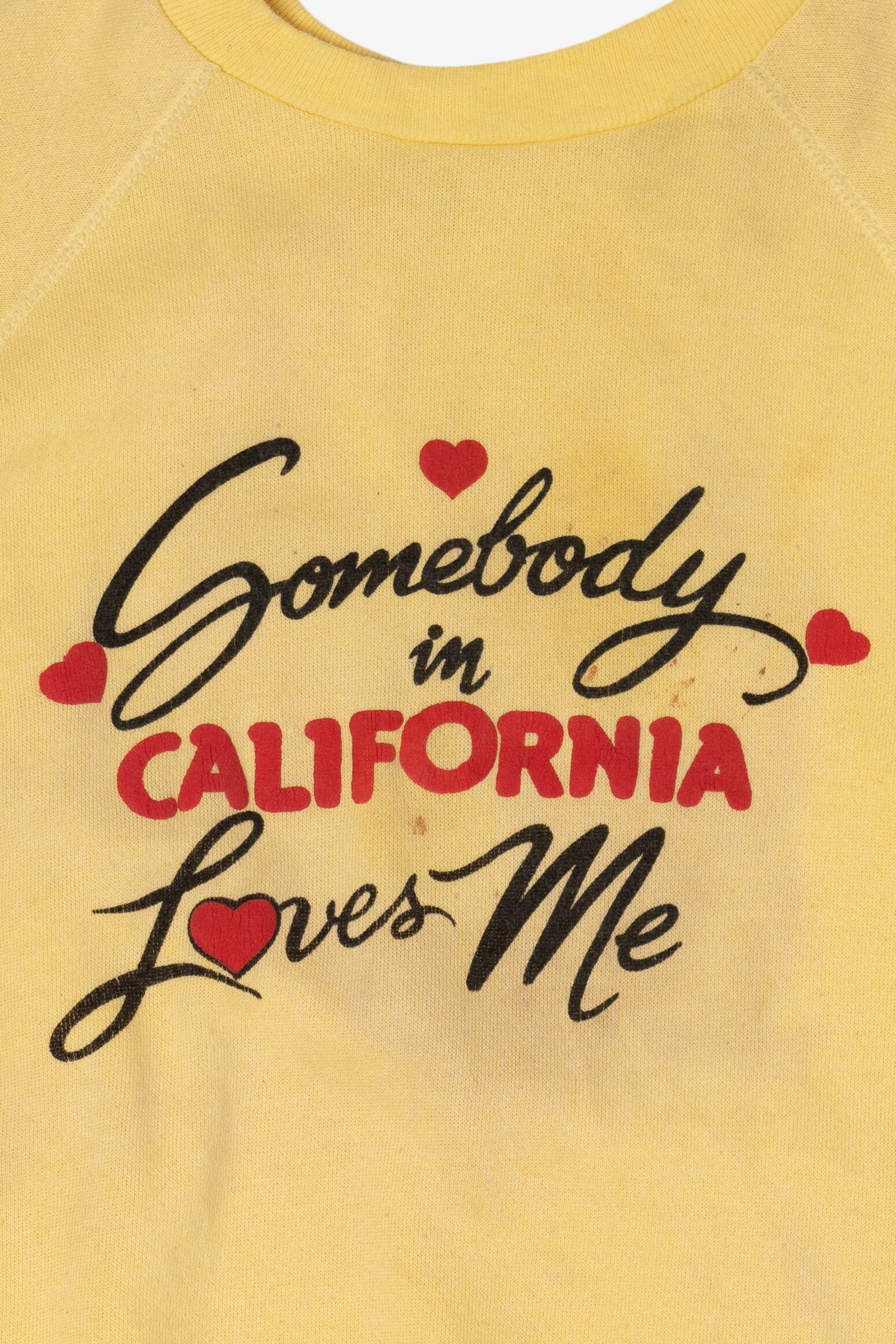 Vintage Distressed "Somebody In California Loves Me" Sweatshirt (1980s)