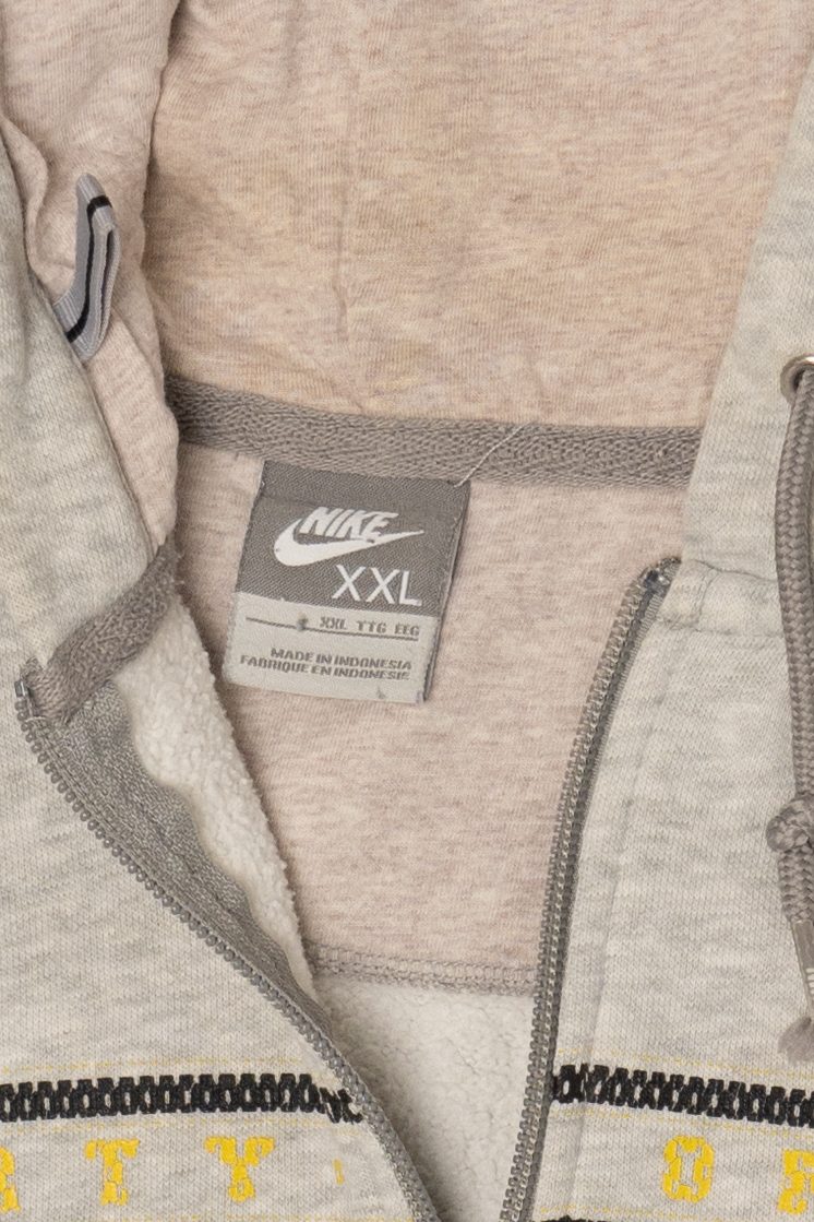 Vintage Light Gray Nike Hooded Sweatshirt