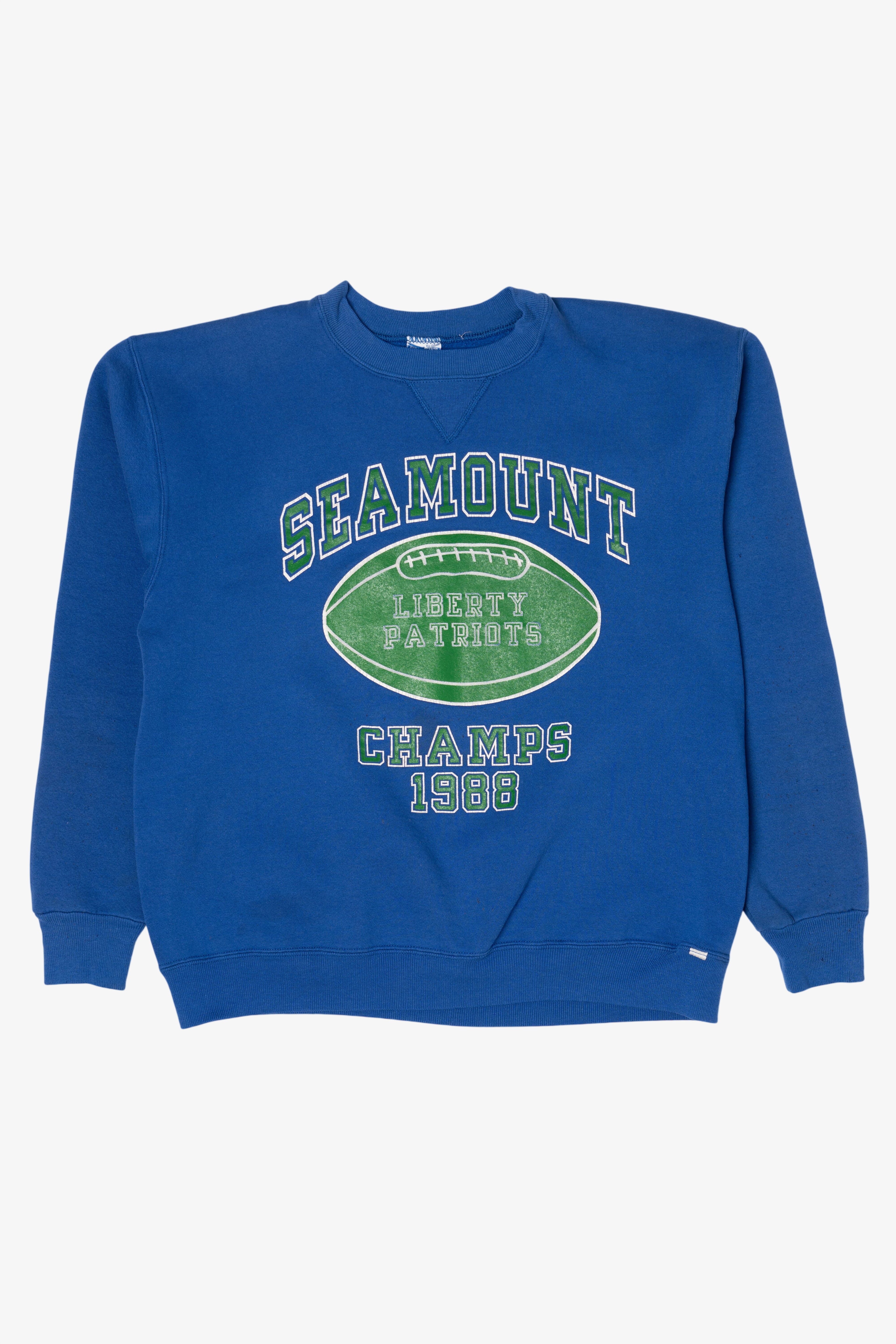 Vintage Seamount Liberty Patriots Football Champs 1988 Sweatshirt (1980s)