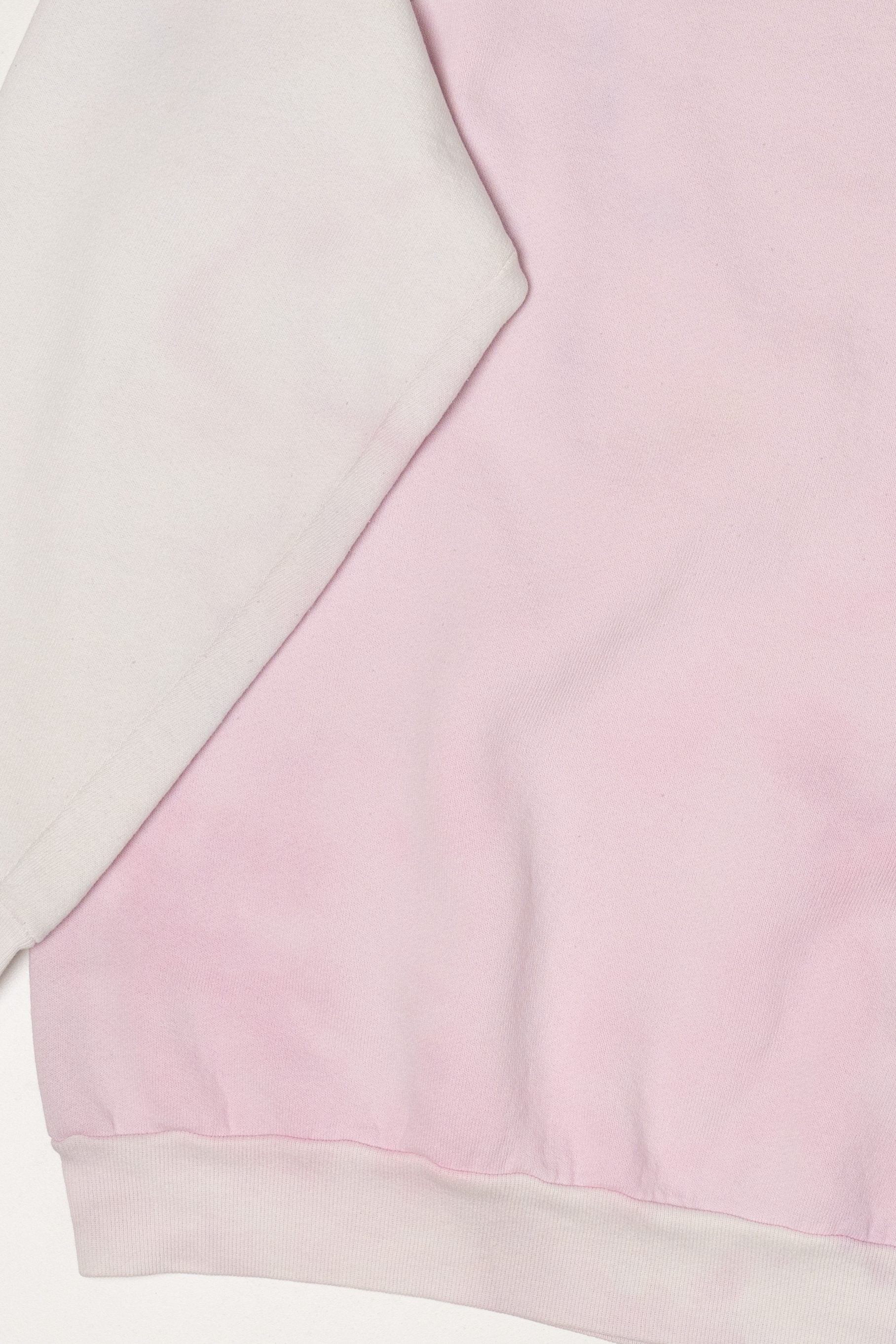 Vintage Pink Embossed Unicorn Raglan Sweatshirt (1980s)